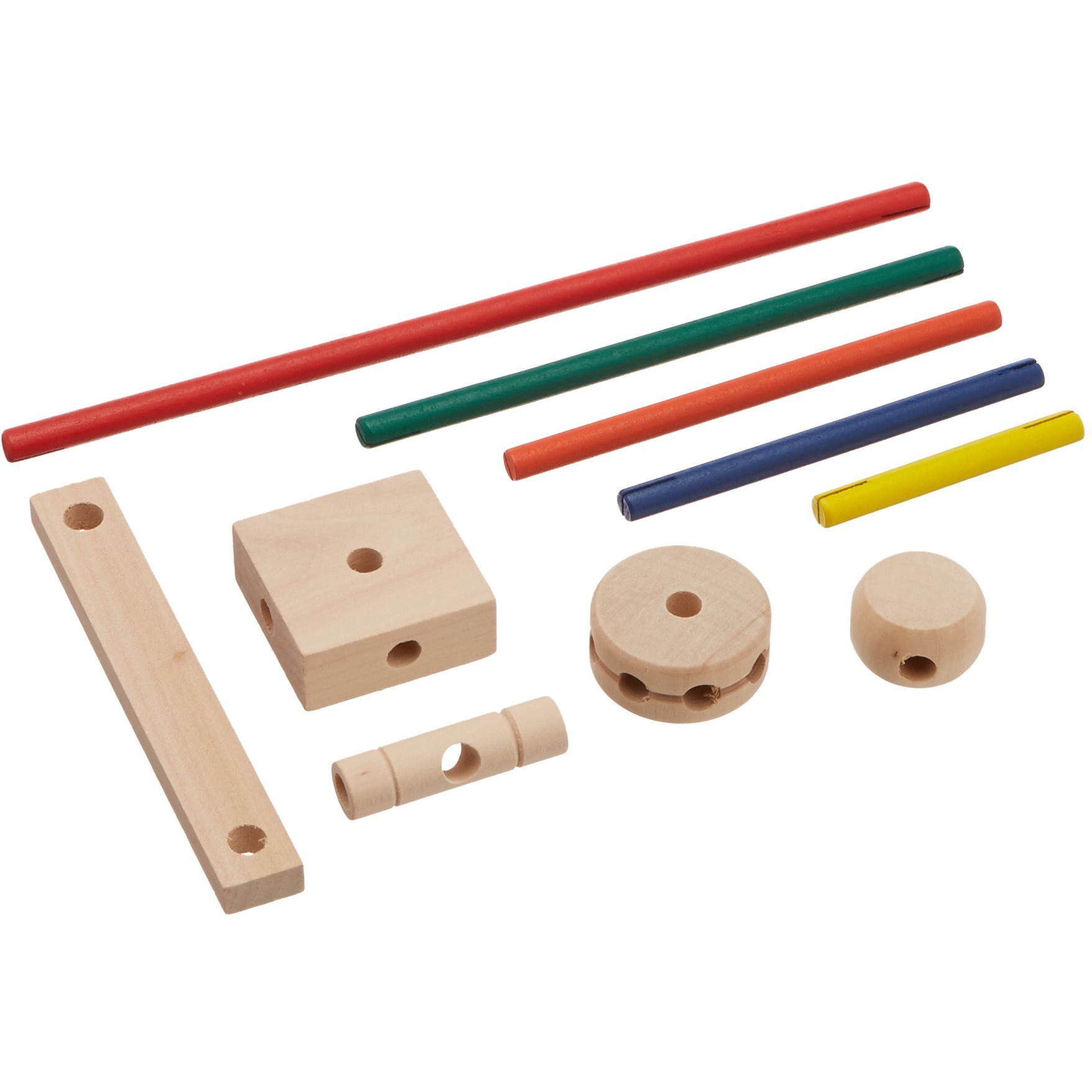 Schylling Mkt Super Makit Classic Wood Construction Toy  3+ Years  70-Pieces (1 Ea)