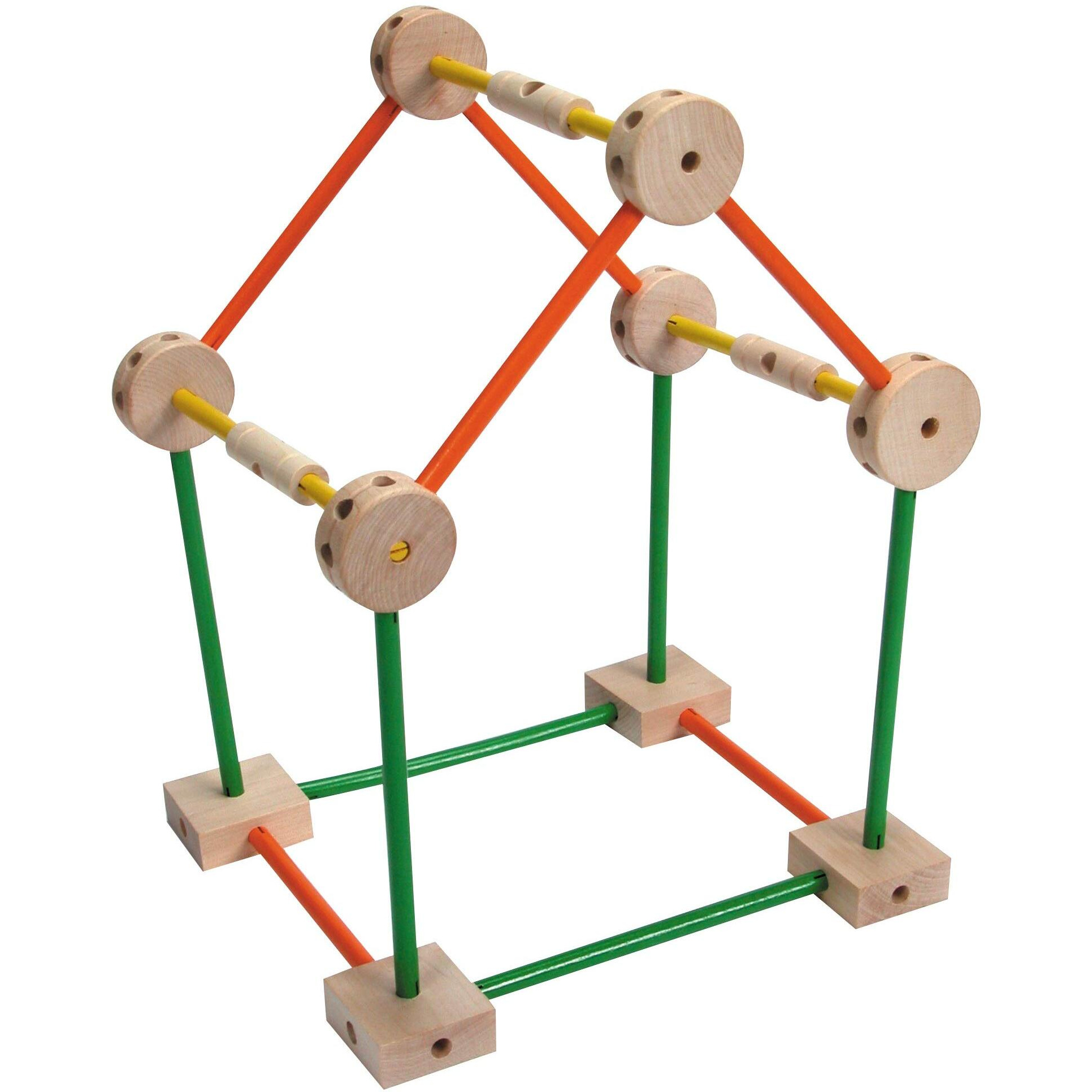 Schylling Mkt Super Makit Classic Wood Construction Toy  3+ Years  70-Pieces (1 Ea)