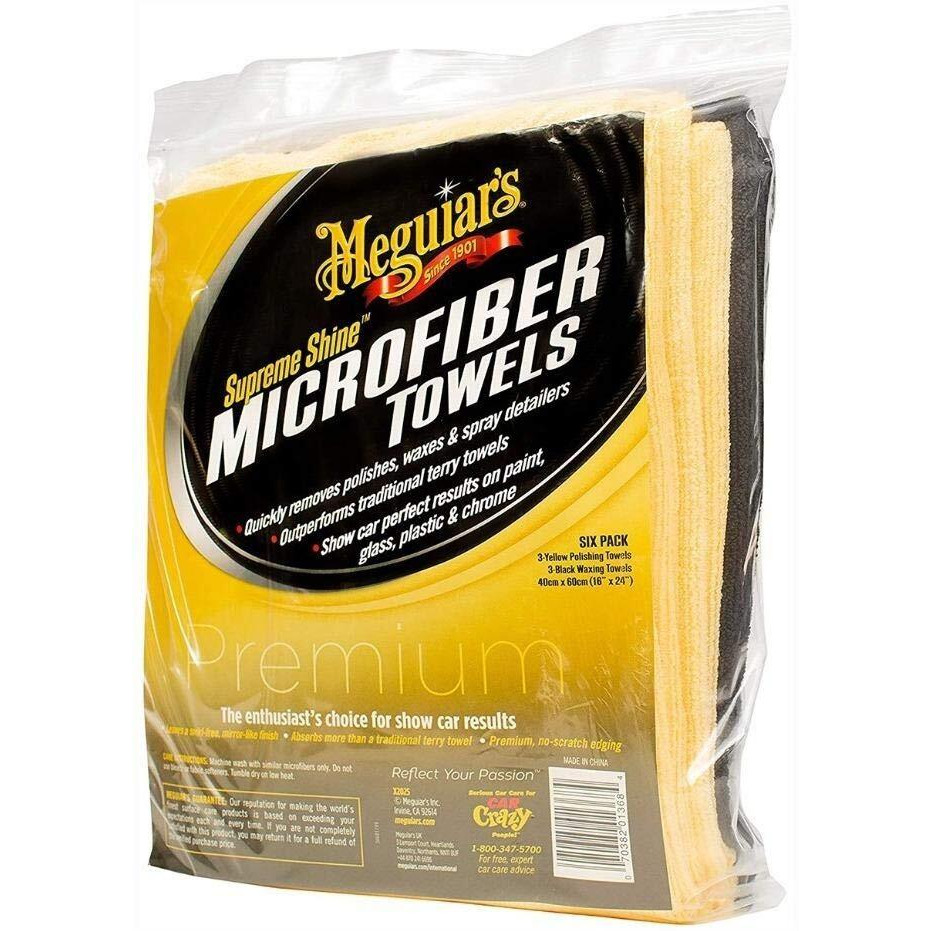 Meguiar's X2025 Supreme Shine Microfiber Towels - 6 Pack