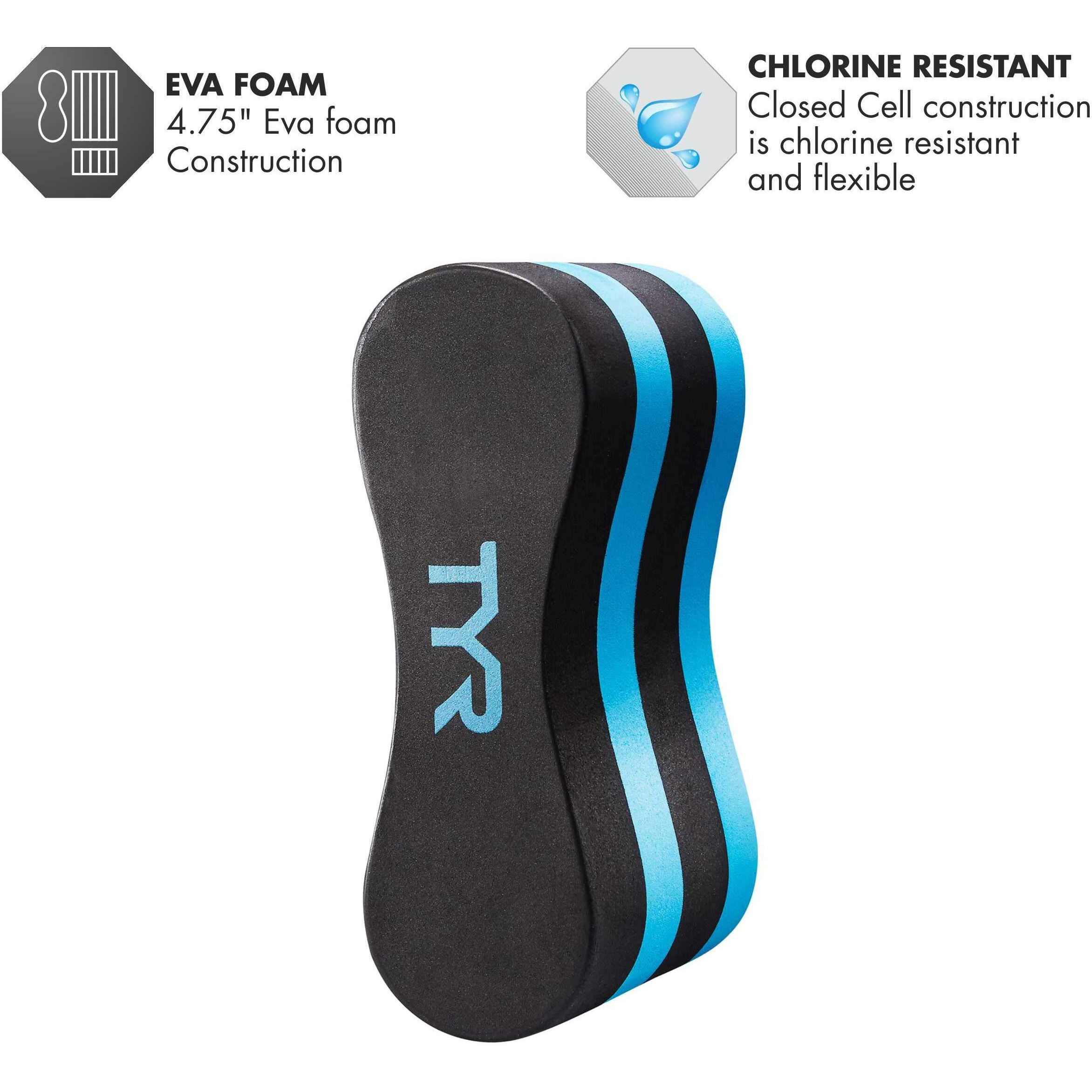 Tyr Junior Pull Float  Black/Blue  4.75 Inches