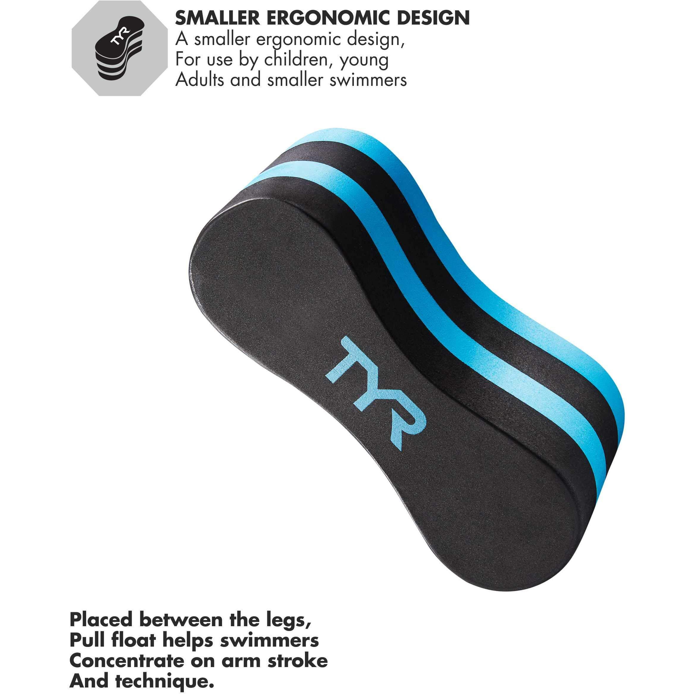 Tyr Junior Pull Float  Black/Blue  4.75 Inches