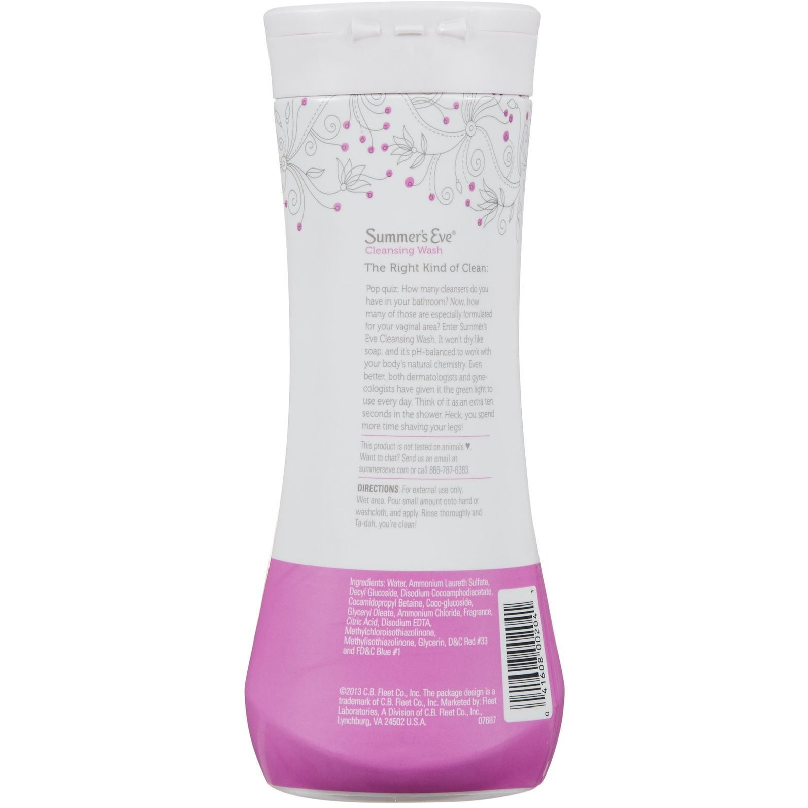 Summer's Eve Cleansing Wash For Sensitive Skin  Island Splash  15 Fl Oz (444Ml)