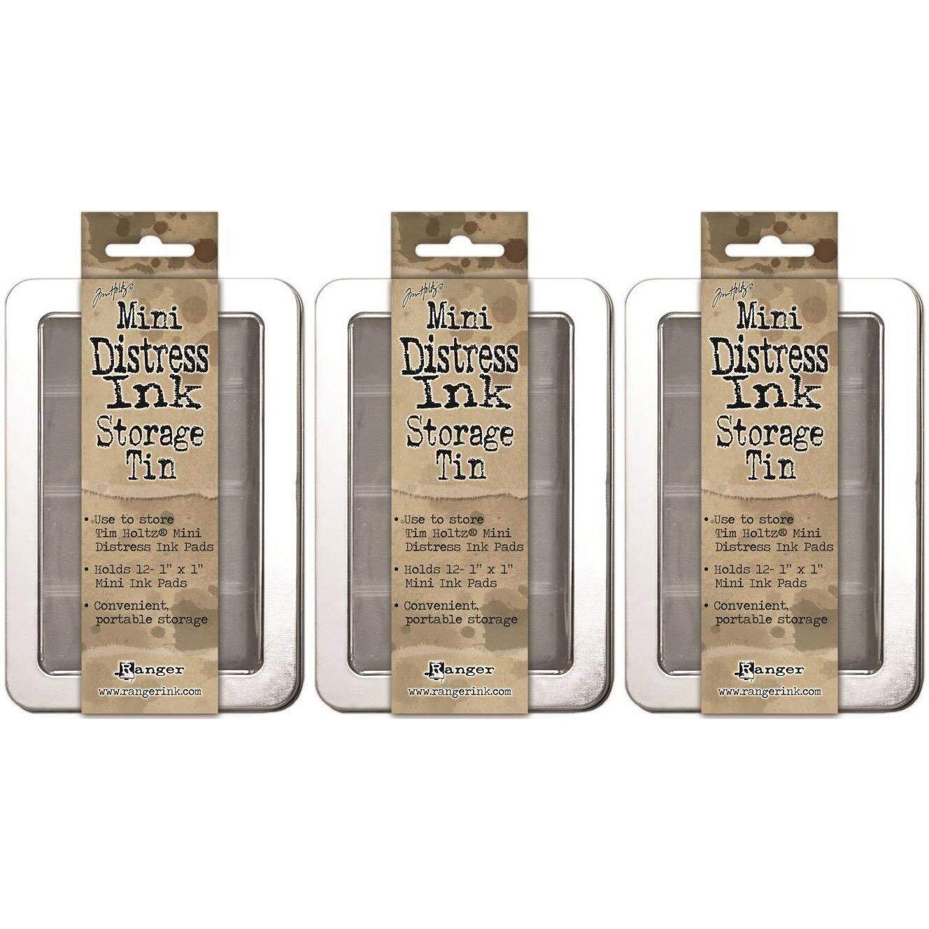 Tim Holtz Mini Distress Ink Storage Tins - (Pack Of Three Tins)