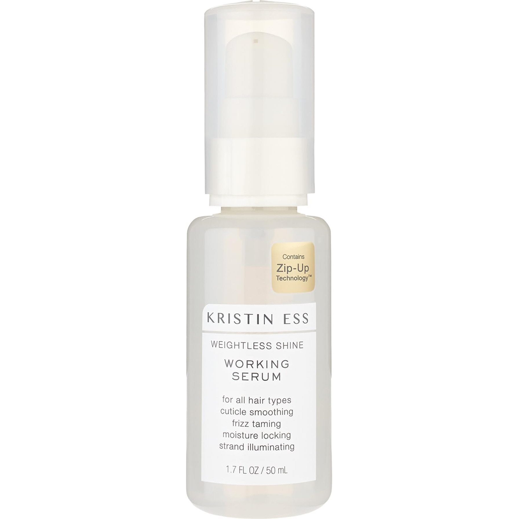 Kristin Ess Hair Weightless Shine Working Hair Serum For Dry Damaged Hair - Frizz Taming  Anti Breakage  Moisture Locking + Shine Enhancing - Color + Keratin Safe  1.7 Fl. Oz.