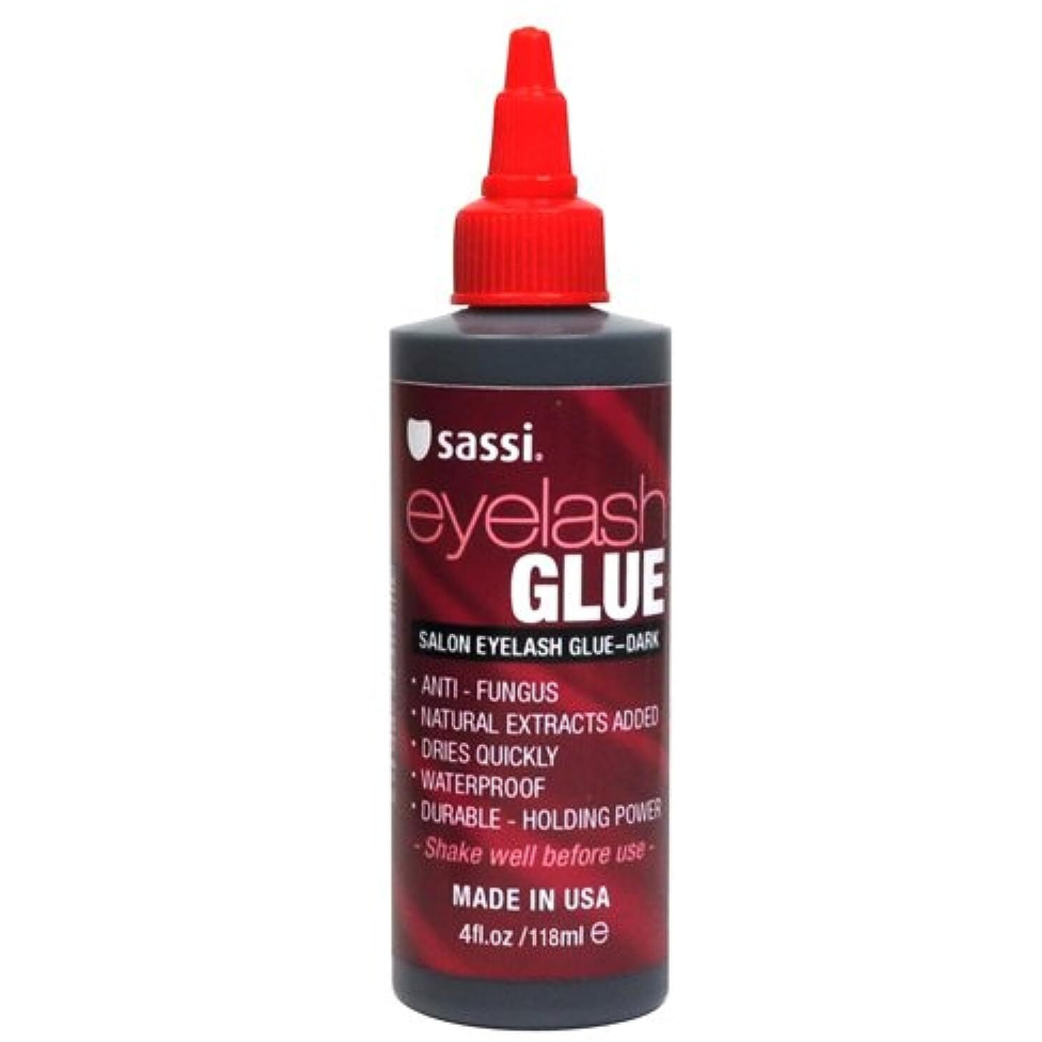 Sassi Salon Eyelash Glue  Dark  4 Ounce