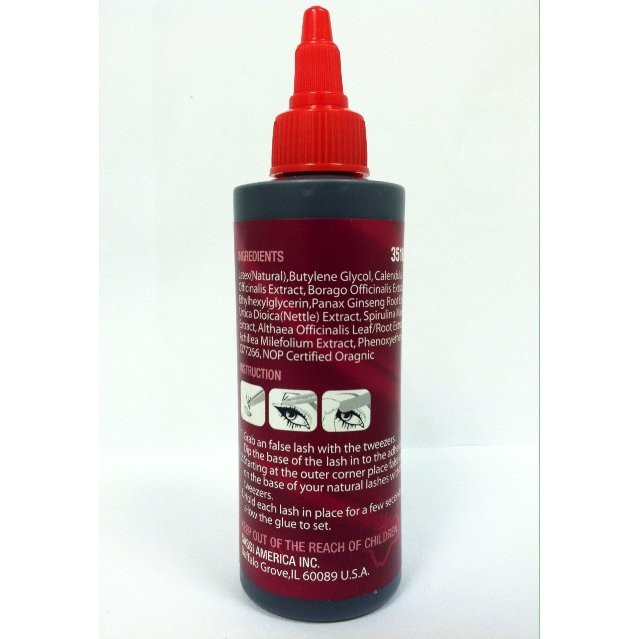 Sassi Salon Eyelash Glue  Dark  4 Ounce