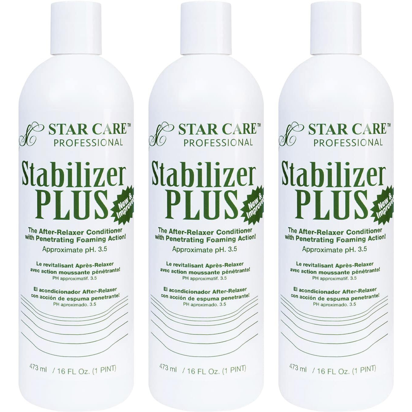 Star Care Stabilizer Plus The After-Relaxer Conditioner With Penetrating Foaming Action Approximate Ph. 3.5 (2 Pack (16Oz))