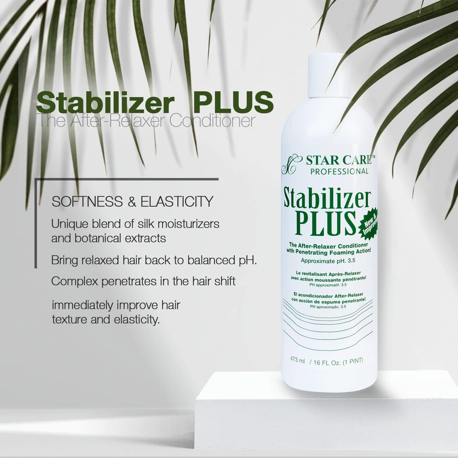 Star Care Stabilizer Plus The After-Relaxer Conditioner With Penetrating Foaming Action Approximate Ph. 3.5 (2 Pack (16Oz))
