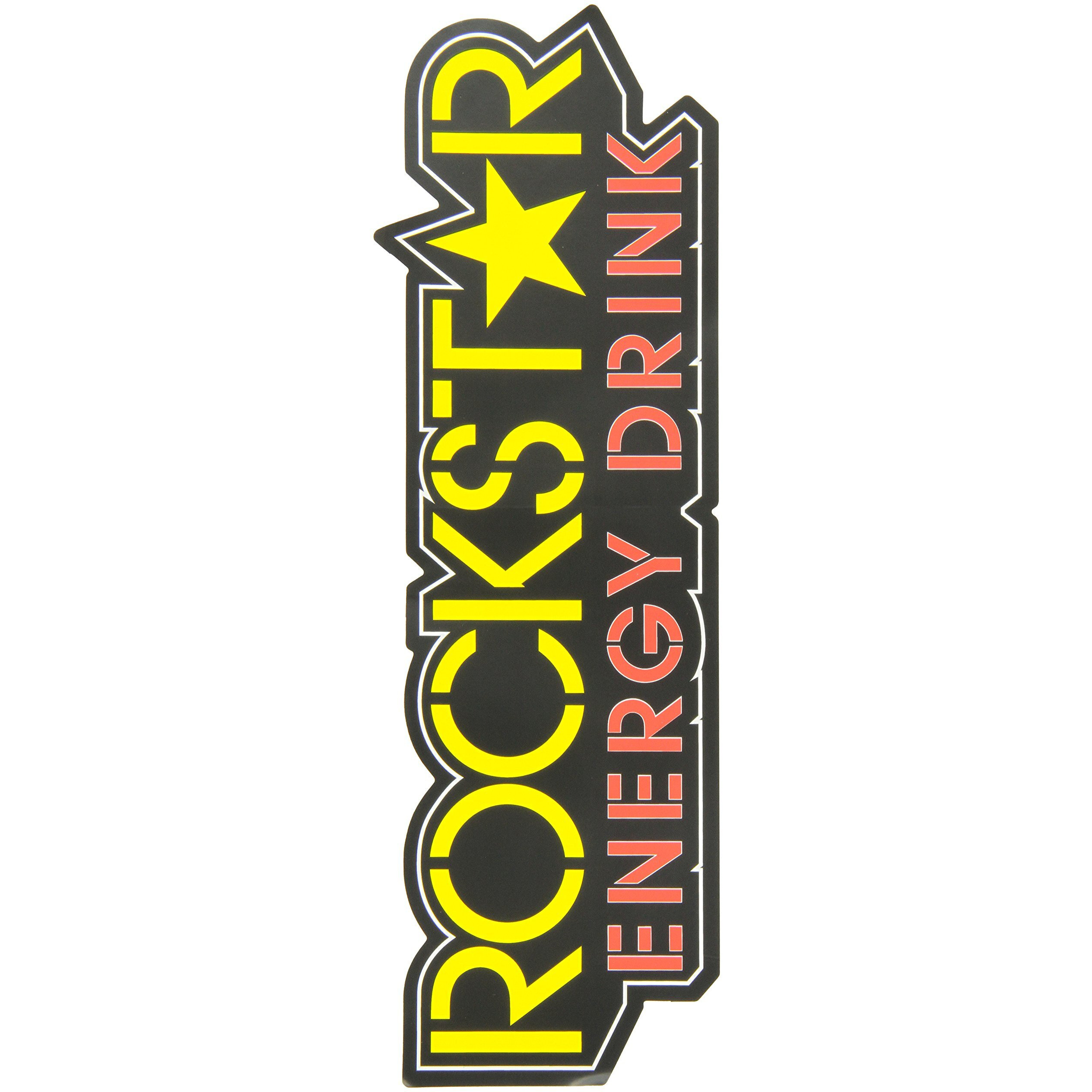 Factory Effex 15-94720 Yellow 1' (Rockstar Star Logo) Die-Cut Sticker