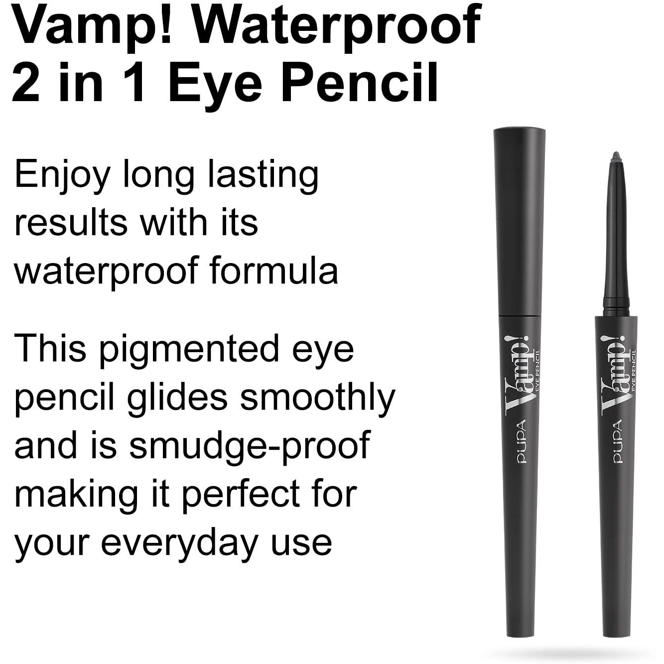 Pupa Milano Vamp Exceptional Volume Mascara 100 Black - Instant Lash Boost For Amazing Volume And Length - Coat Eyelashes In Pigmented  Long-Lasting Product - Hypoallergenic Formula - 0.183 Oz