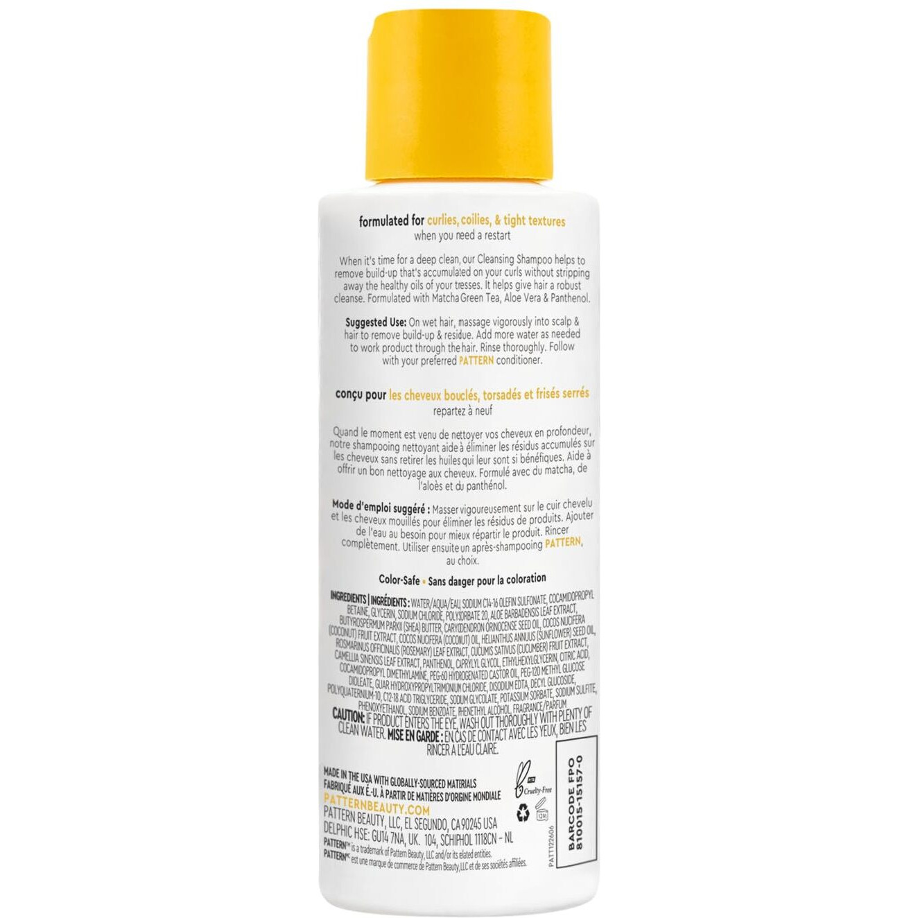 Pattern Beauty By Tracee Ellis Ross Mini Cleansing Shampoo W Matcha Green Tea For Curls & Coils 3 Fl Oz