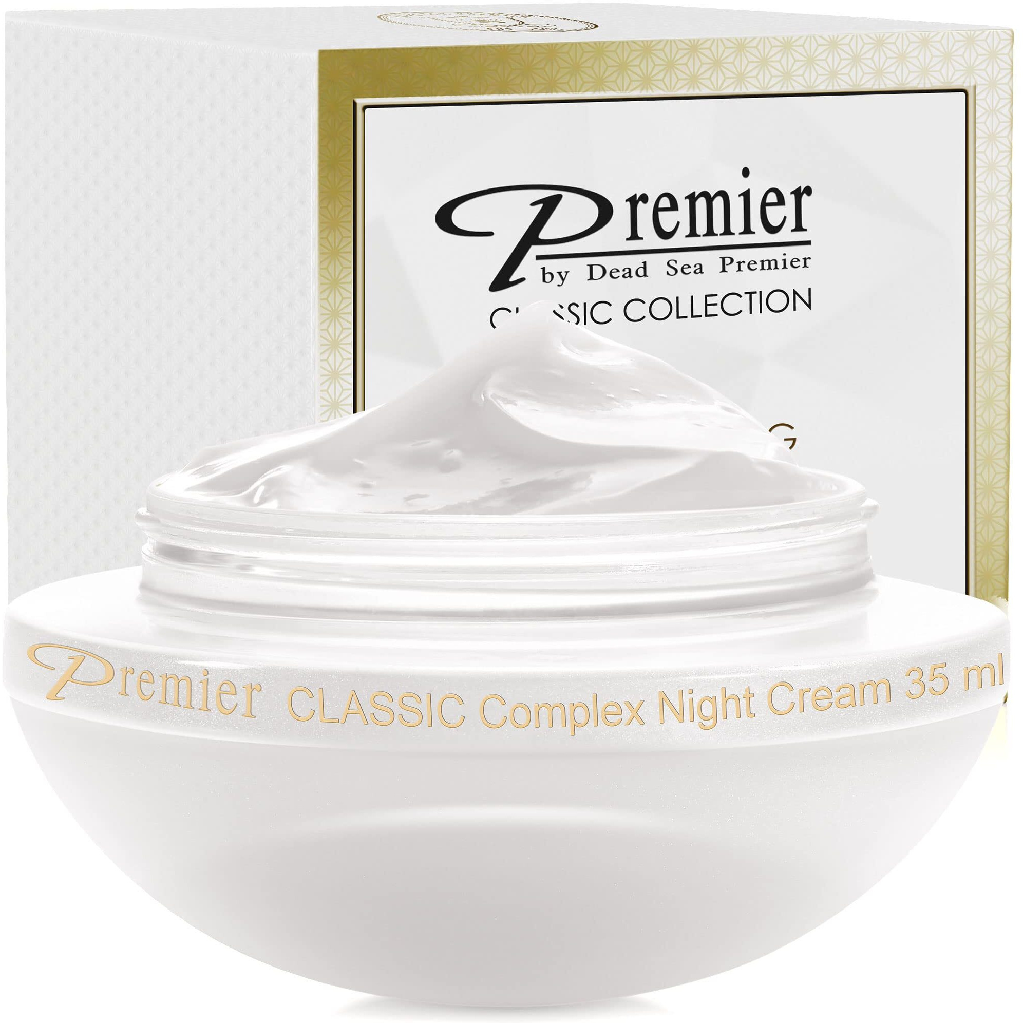 Premier Dead Sea Classic Night Cream  Age Defying  Nourishing  Moisturized Skin With Vitamins E And A 2.4Fl.Oz