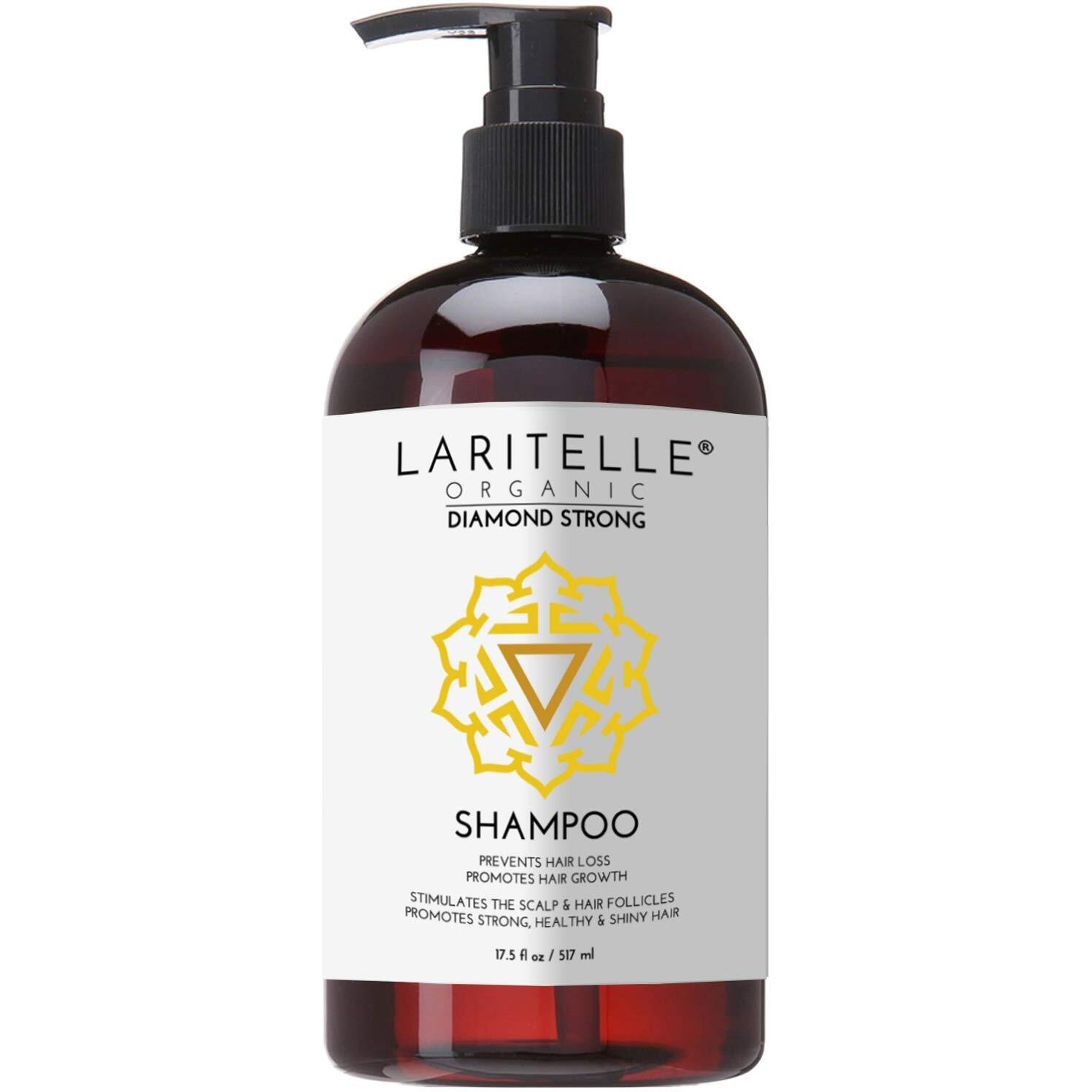 Laritelle Organic Shampoo 17.5 Oz. Argan Oil  Ginger  Cedarwood. Promotes Hair Growth  Prevents Hair Loss. Gf