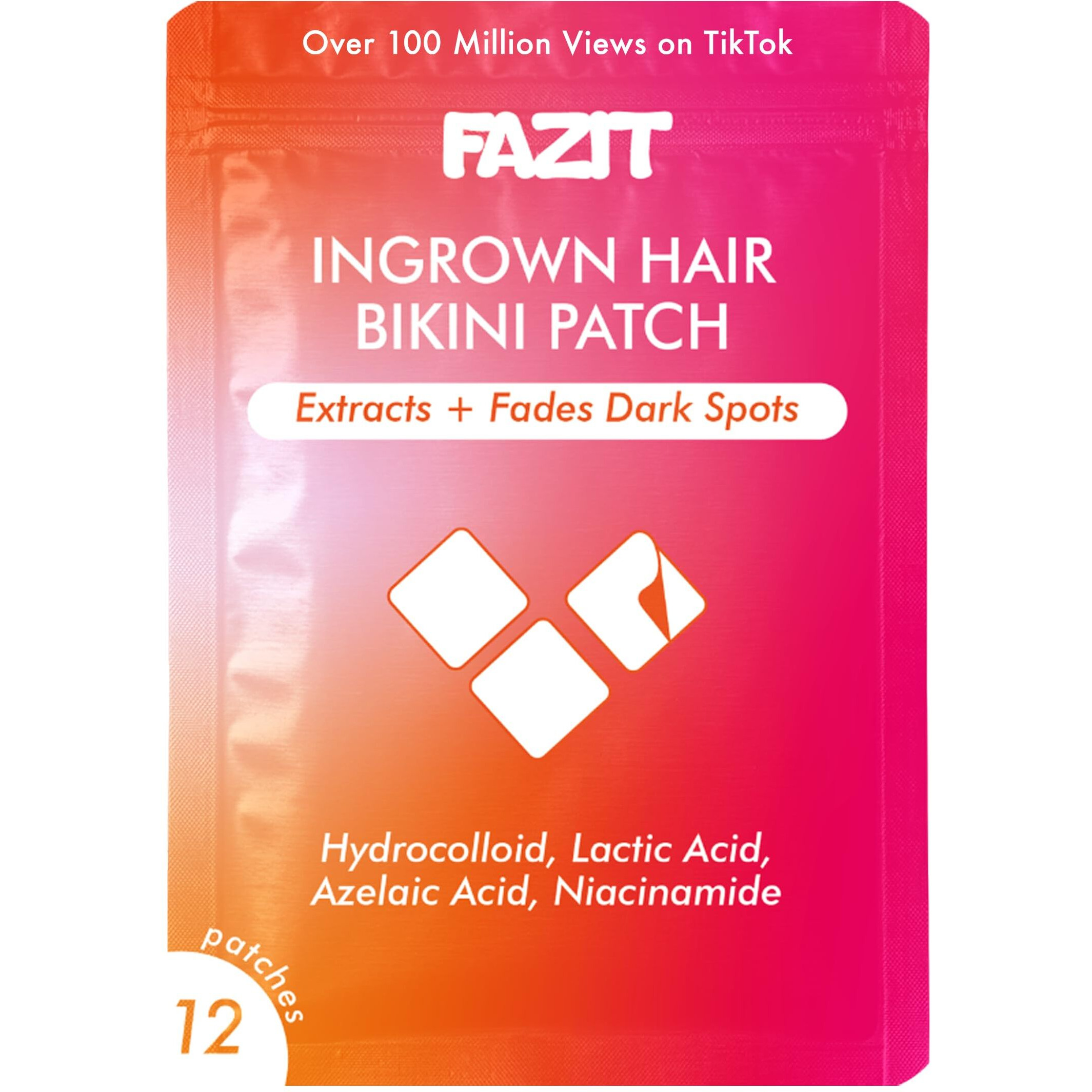 Fazit Ingrown Hair Treatment Pads - Bikini Area And Private Intimate Hair Remover For Women