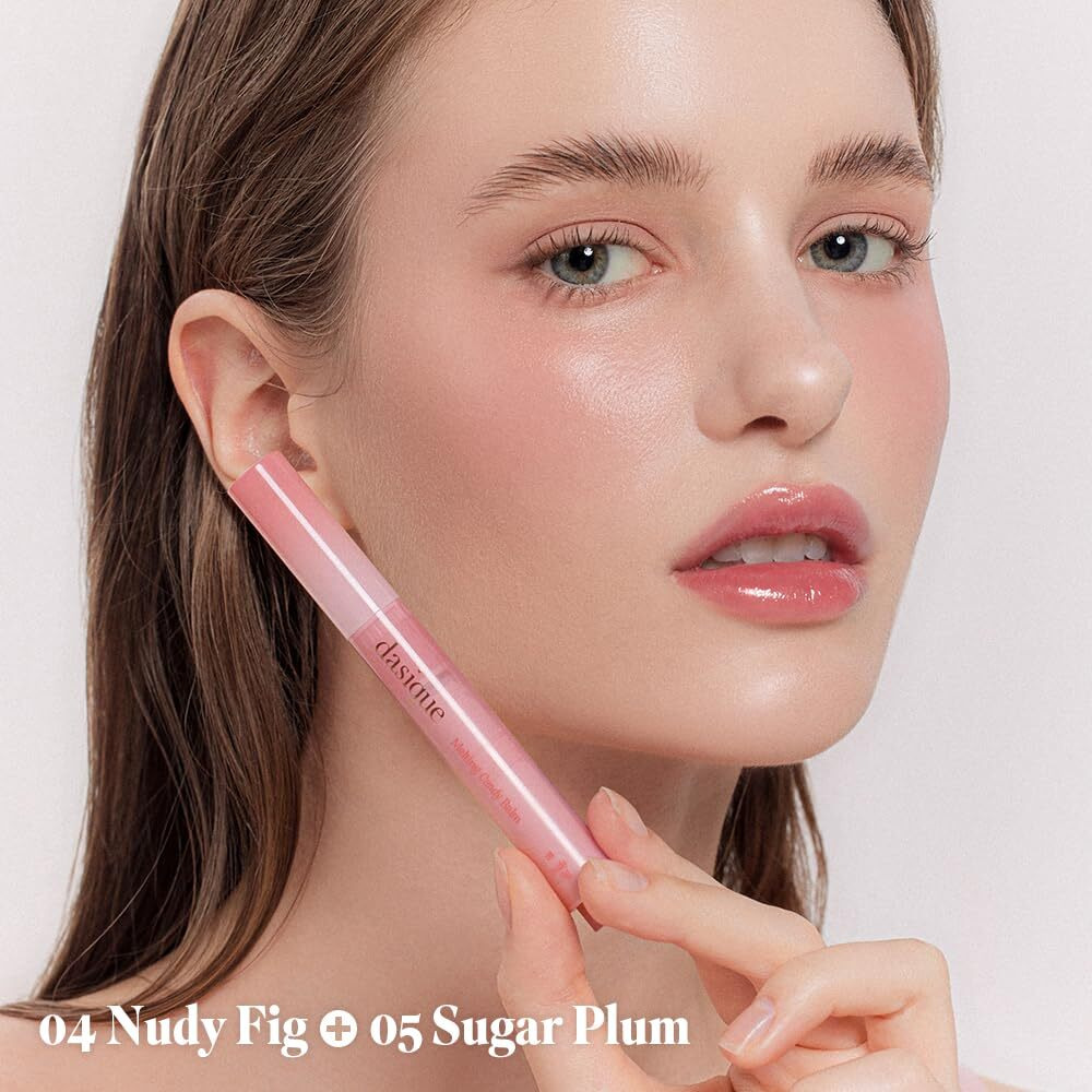 Dasique Melting Candy Balm (04 Nudy Fig) | Glossy Balm | Moisturizing | For Dry Lips | Vegan