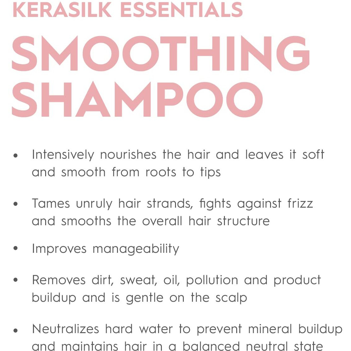 Kerasilk Smoothing Shampoo |Intensively Nourishes | Tames Frizz & Smooths Strands | For Coarse  Frizzy  Unruly Hair | Improves Manageability For All Hair Types & Textures | 75Ml