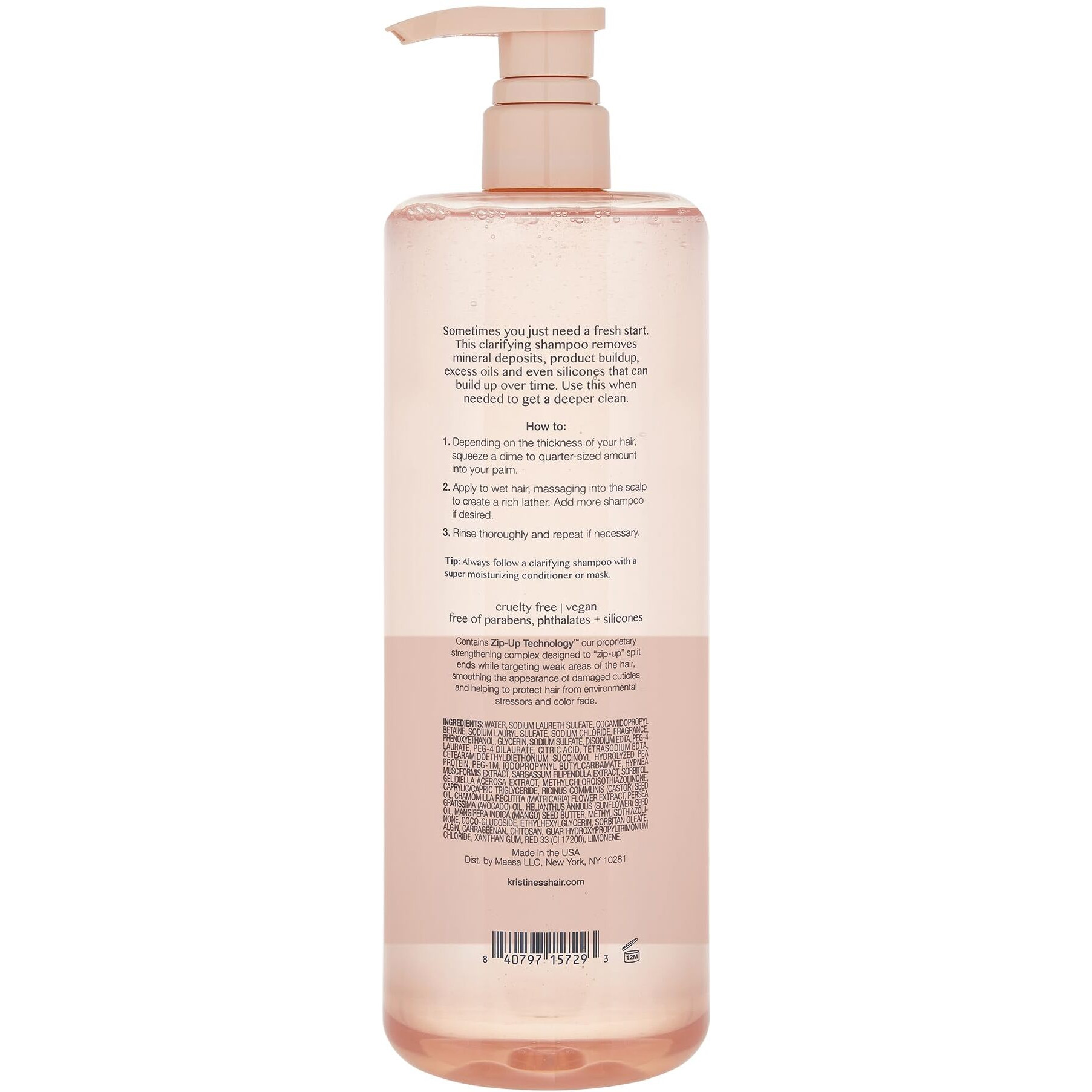 Kristin Ess Deep Clean Clarifying Shampoo 1 Liter