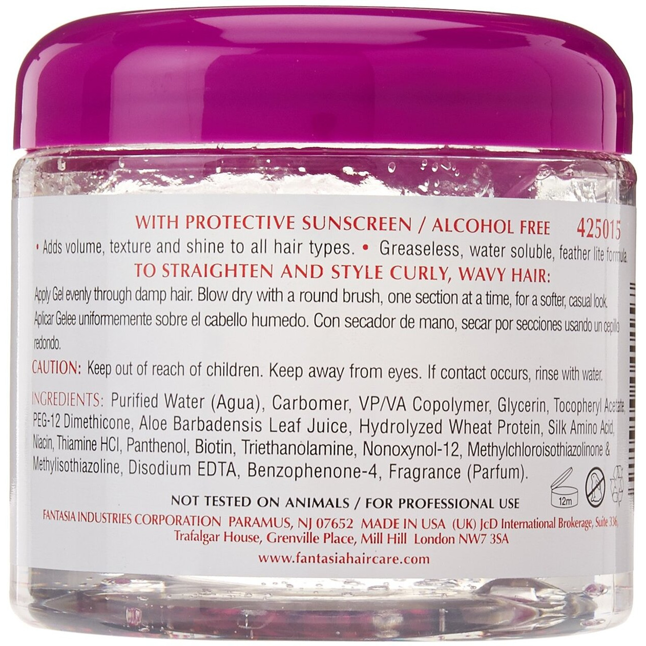 Fantasia Ic Frizz Buster Straightening Gel 16 Oz