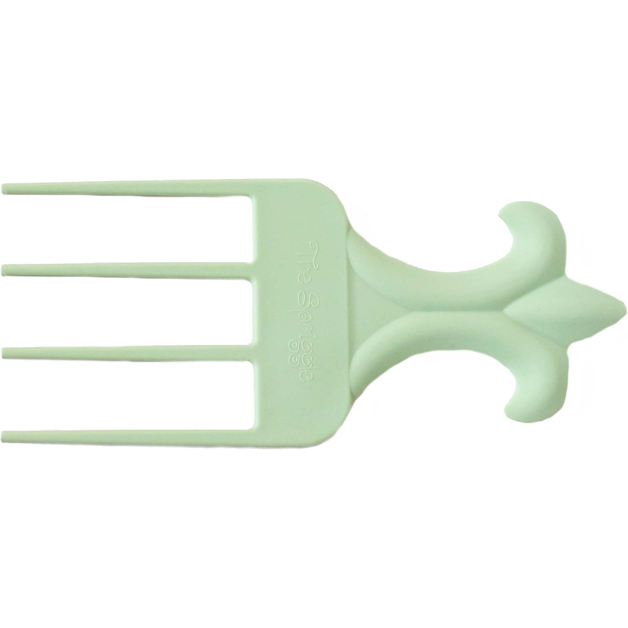 Spriggle Hair Pick - Curly Hair  Wide Teeth  Green Tea  Small  1 Count