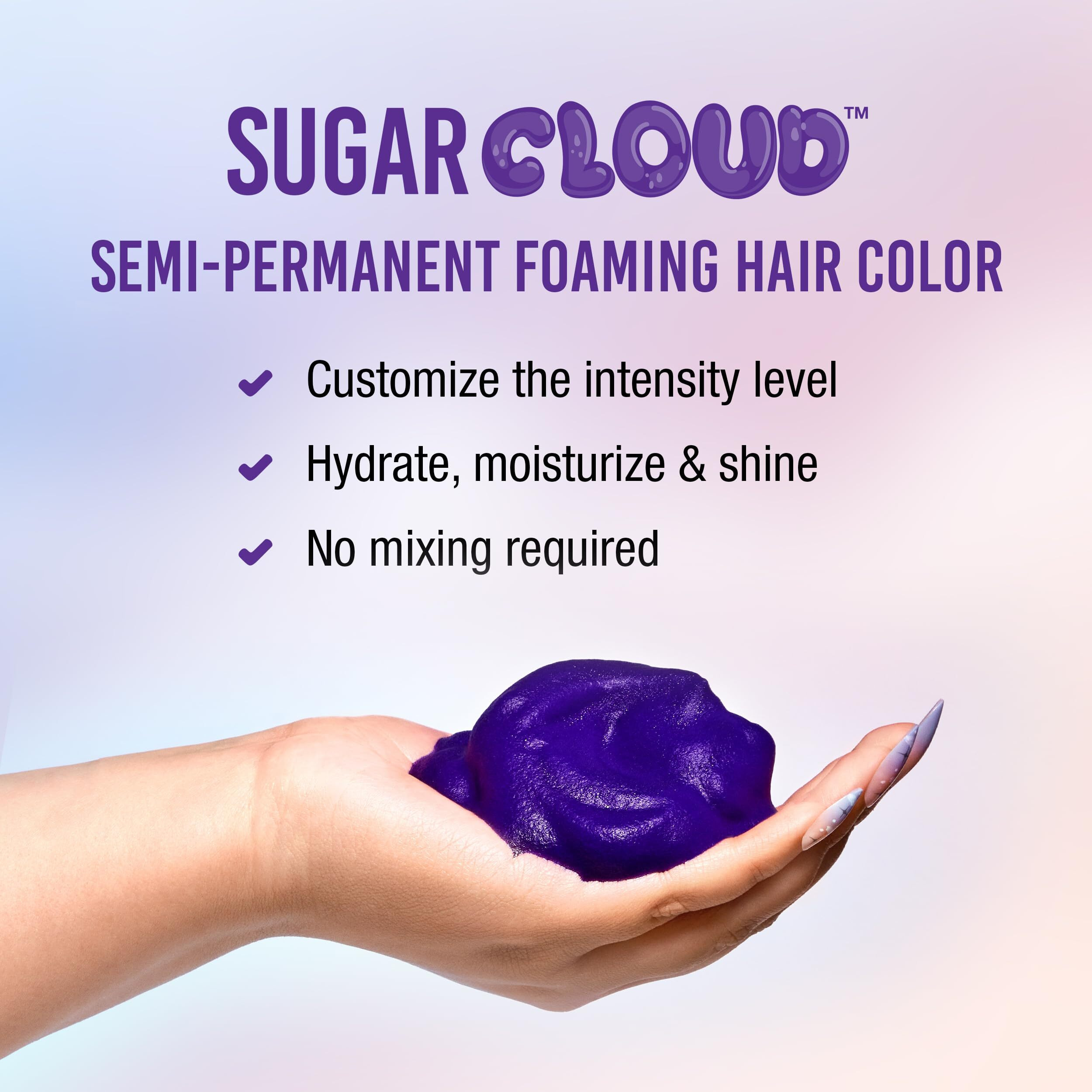 Punky Sugar Cloud  Semi-Permanent Foaming Hair Color  Poprock  6 Fl Oz.