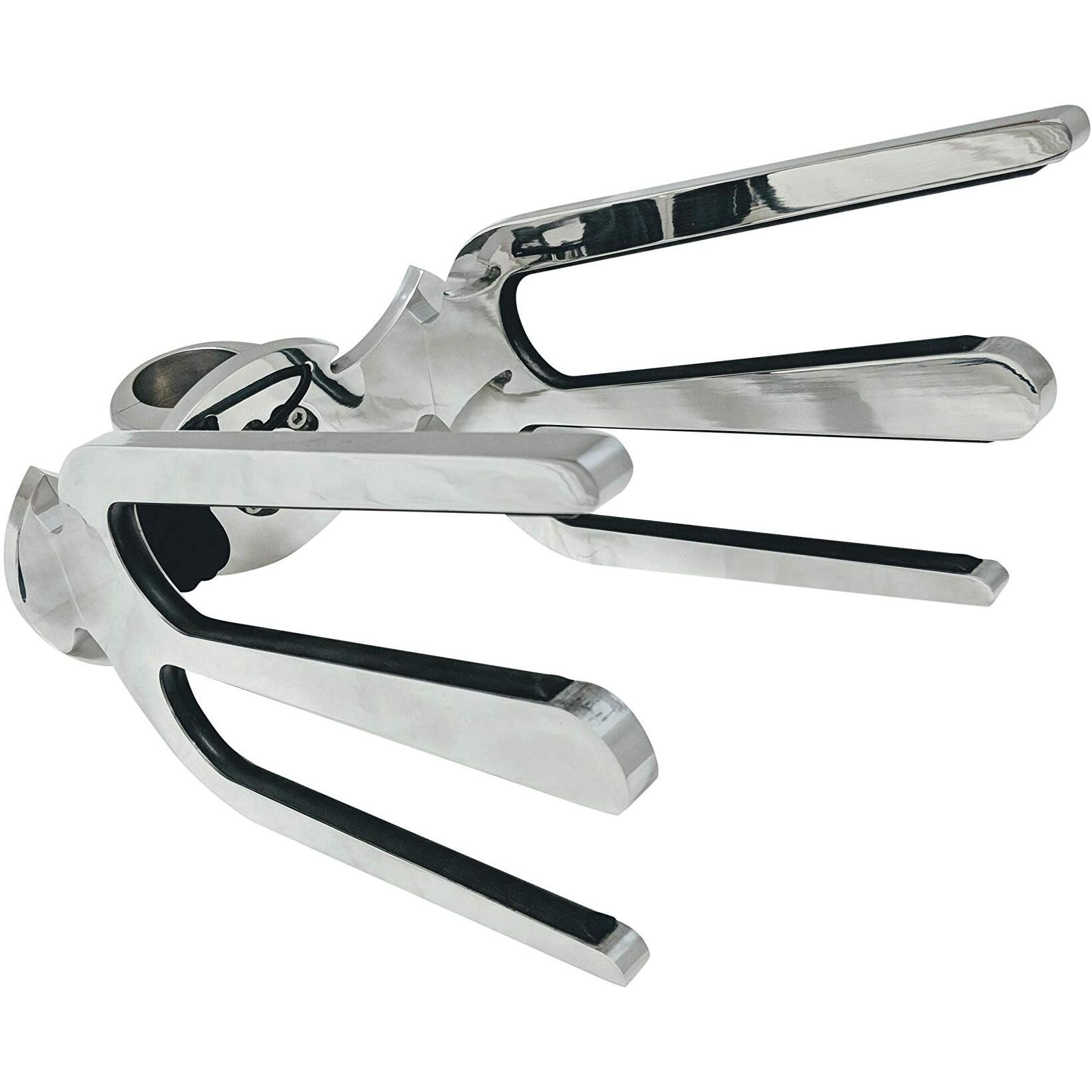 Krypt Towers Wakesurf Rack For Tower  Surfboard Rack For Boat  Holds 2 X Wakesurf Boards  Polished Aluminum Wakeboard Rack  Fits Clamp Tubing Sizes-1 3/4""  1 7/8""  2""  2 1/4""  2 3/8""  2 1/2""