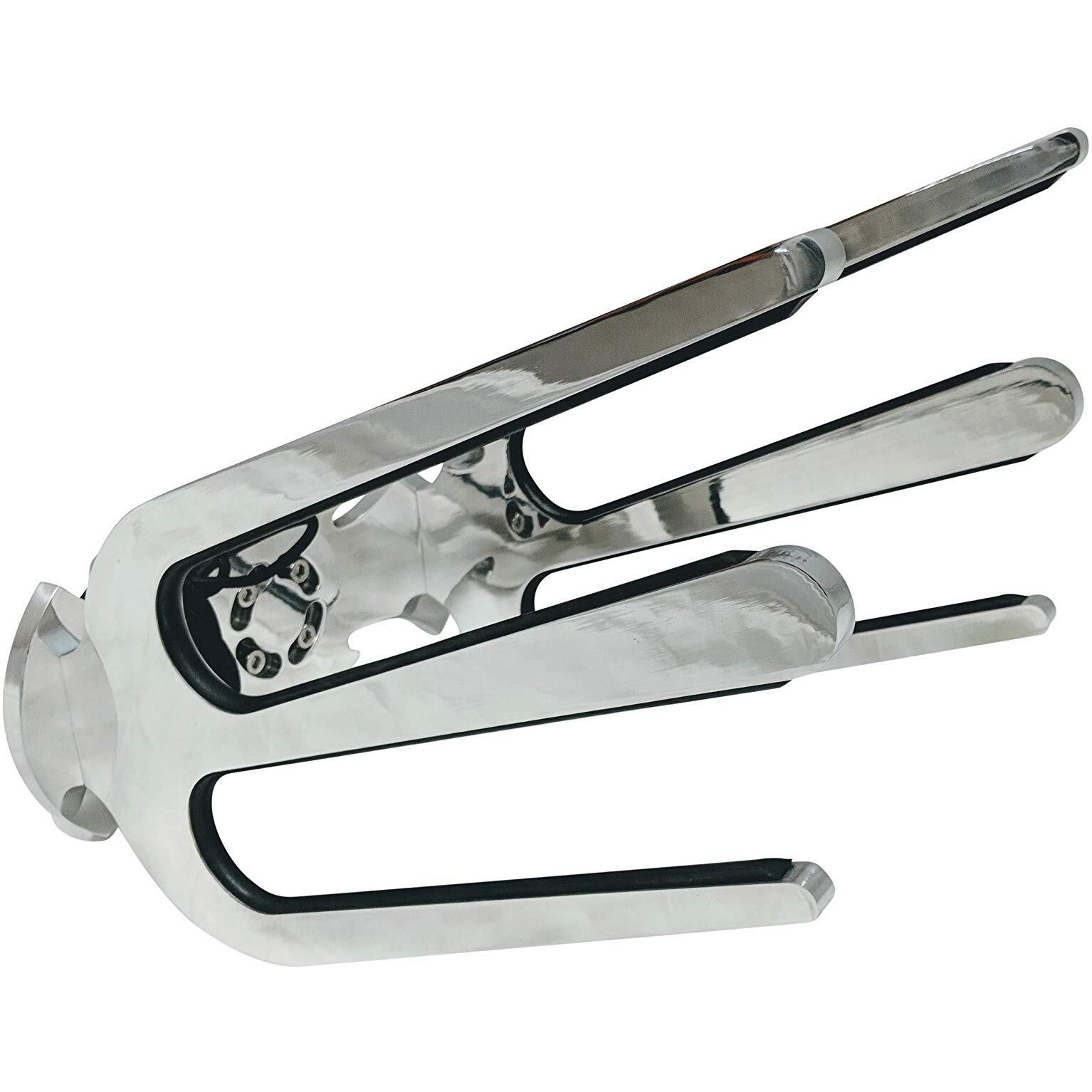 Krypt Towers Wakesurf Rack For Tower  Surfboard Rack For Boat  Holds 2 X Wakesurf Boards  Polished Aluminum Wakeboard Rack  Fits Clamp Tubing Sizes-1 3/4""  1 7/8""  2""  2 1/4""  2 3/8""  2 1/2""