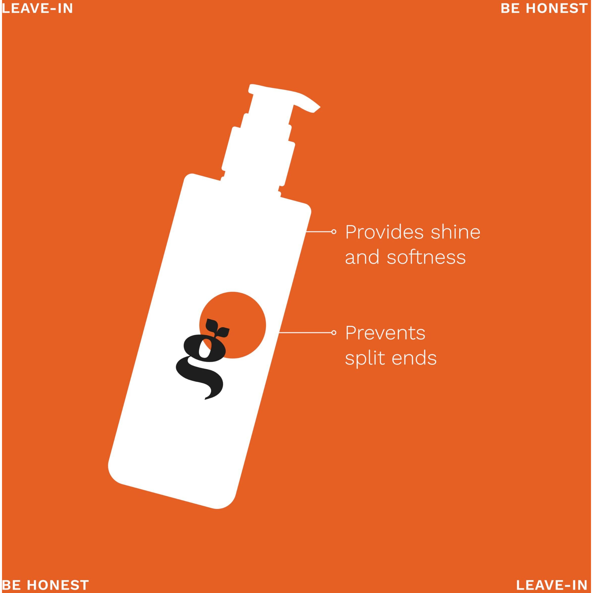 Ginger Milk Leave-In Conditioner For All Hair Types. Enriched With Botanical Oils To Boost Shine And Manageability. Controls Frizz. | Be Honest (4 Fl Oz.)