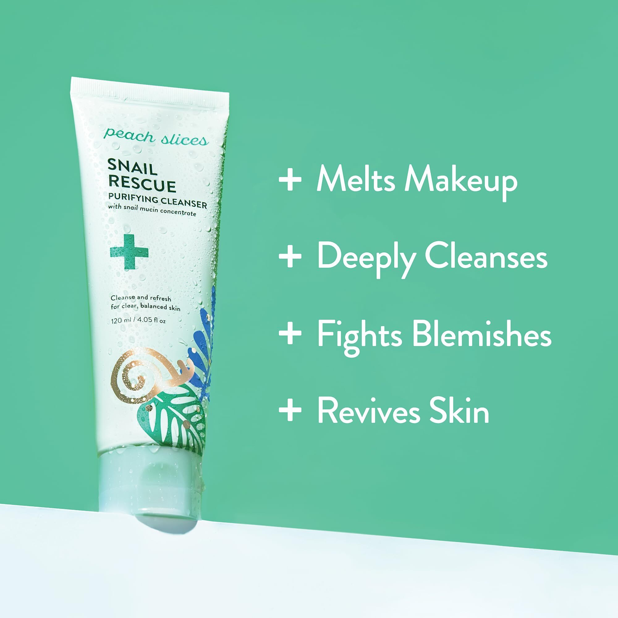 Peach Slices Snail Rescue Purifying Cleanser 4.05 Fl Oz.