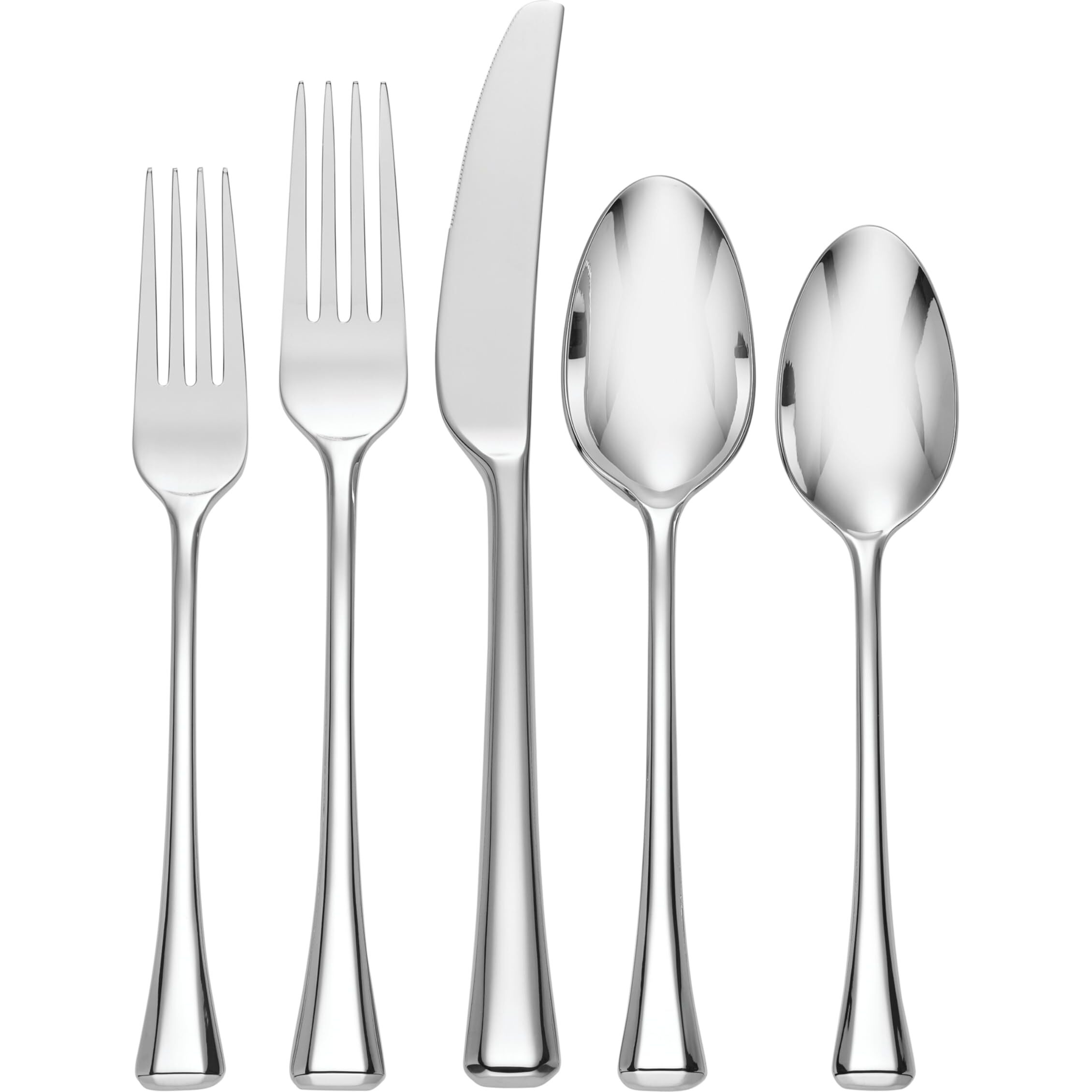 Oneida  Service For 4 Faceta 20 Piece Fine Flatware  18/10 Stainless Steel  Silverware Set