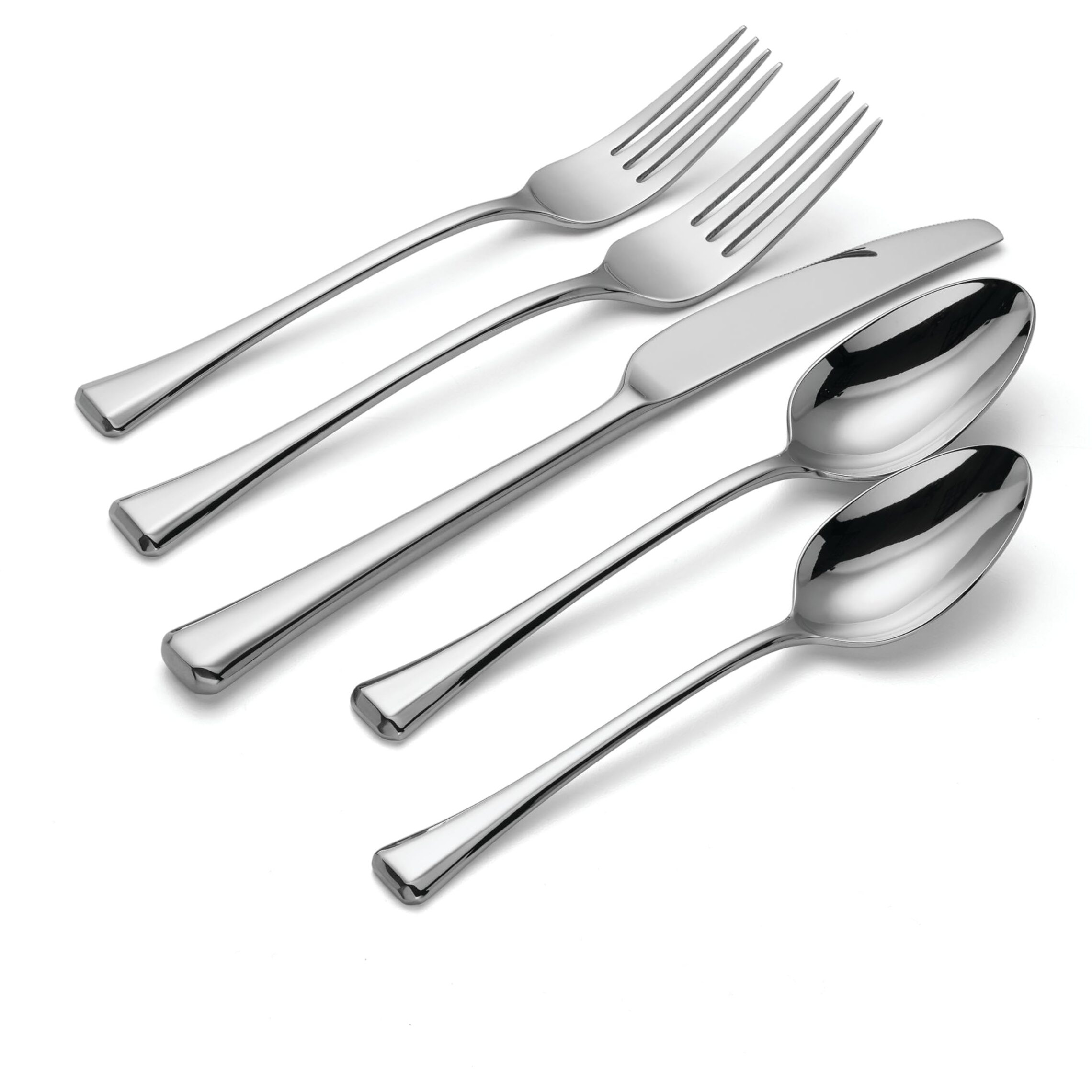 Oneida  Service For 4 Faceta 20 Piece Fine Flatware  18/10 Stainless Steel  Silverware Set