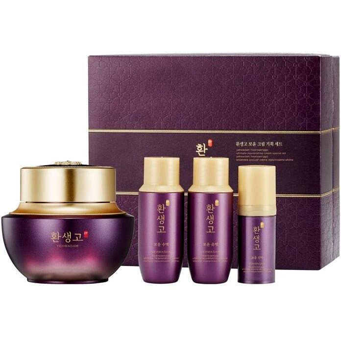 The Face Shop Yehwadam Hwansaenggo Ultimate Rejuvenating 4 Piece Set | Ultimate Anti-Aging For Skin Balance  Vitality & Natural Radiance Restoration | 4 Pieces Set
