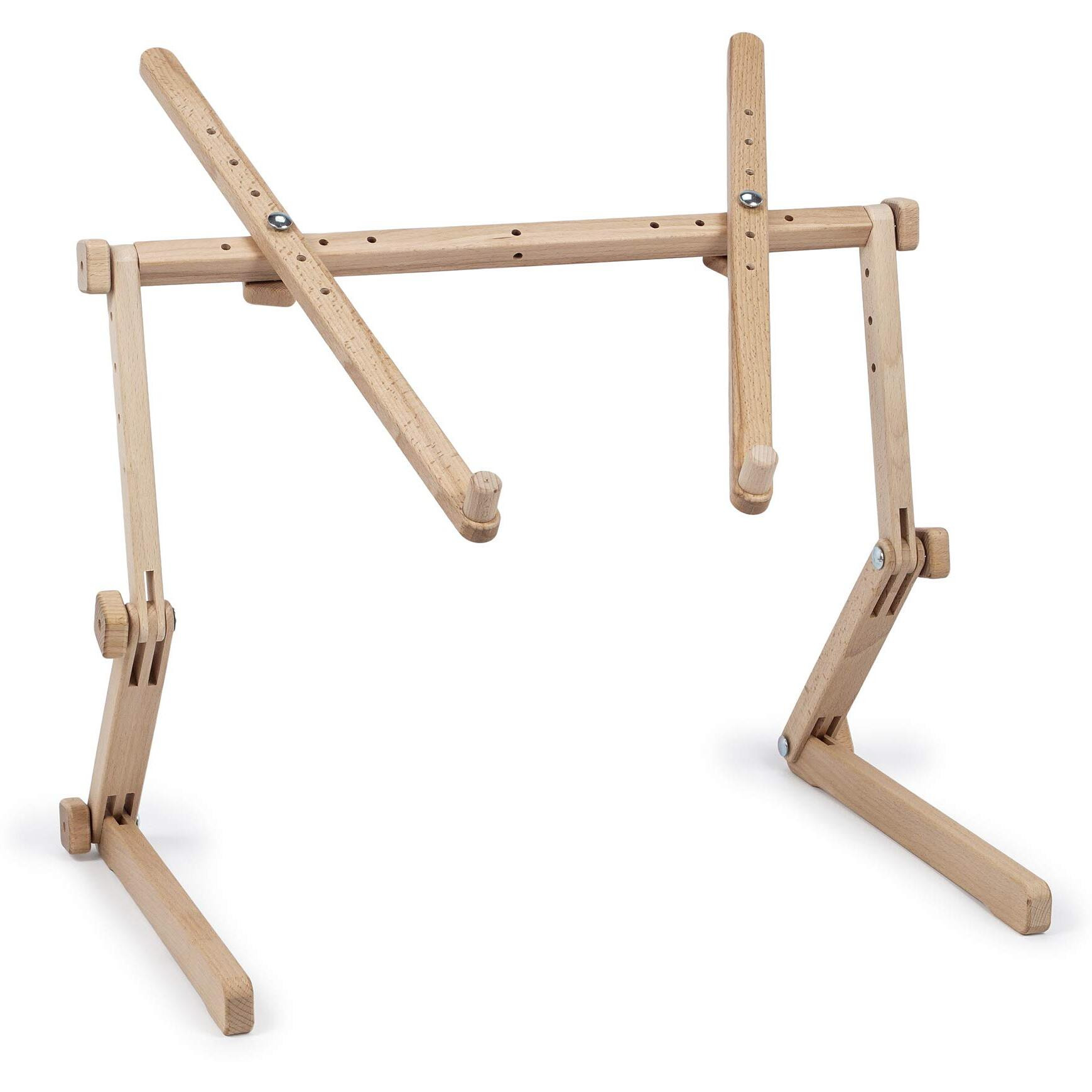 Needlework Table And Lap Hands-Free Stand Scroll Frame Or Hoop Holder Made Of Organic Beech Wood Tapestry Cross Stitch Embroidery Frame Holder