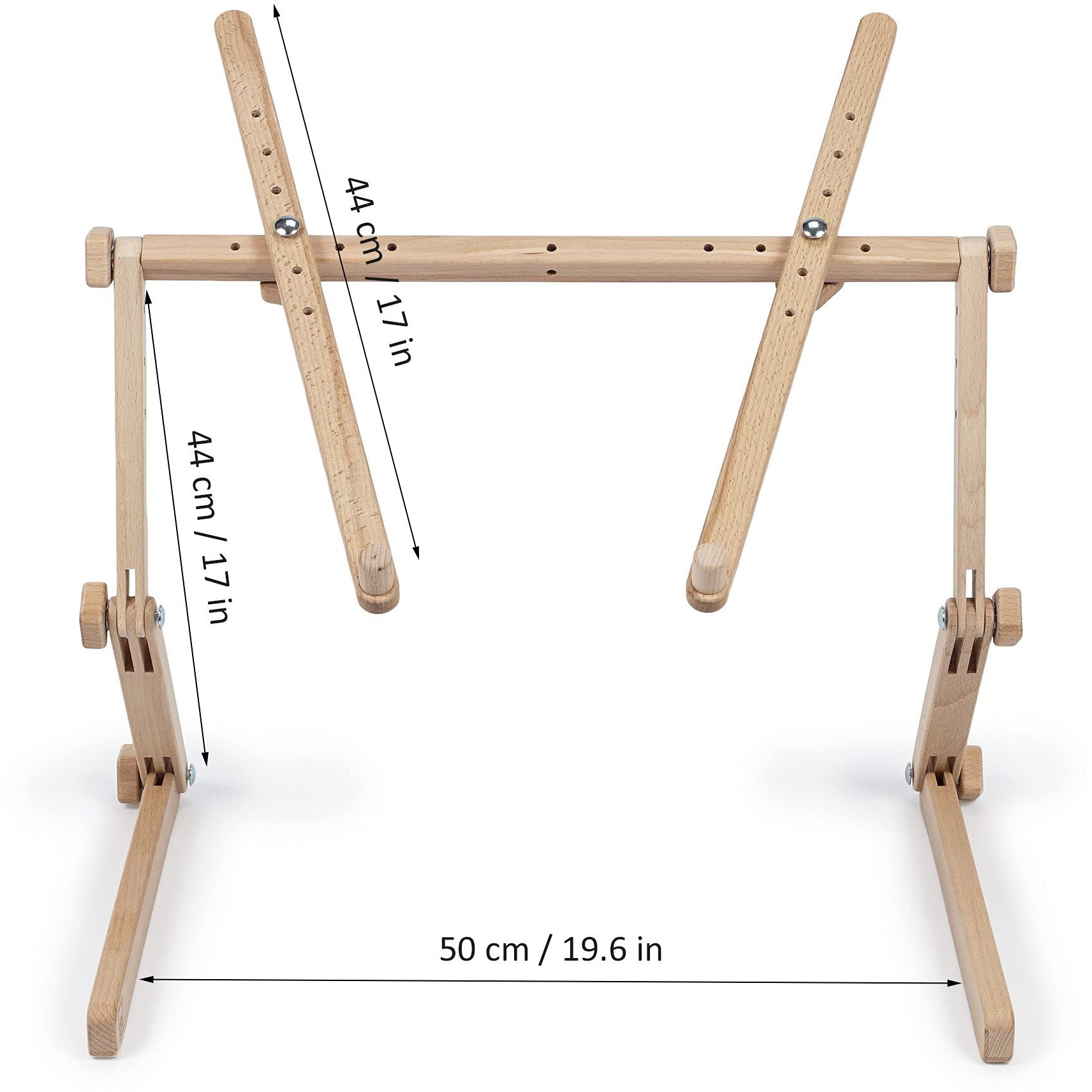 Needlework Table And Lap Hands-Free Stand Scroll Frame Or Hoop Holder Made Of Organic Beech Wood Tapestry Cross Stitch Embroidery Frame Holder