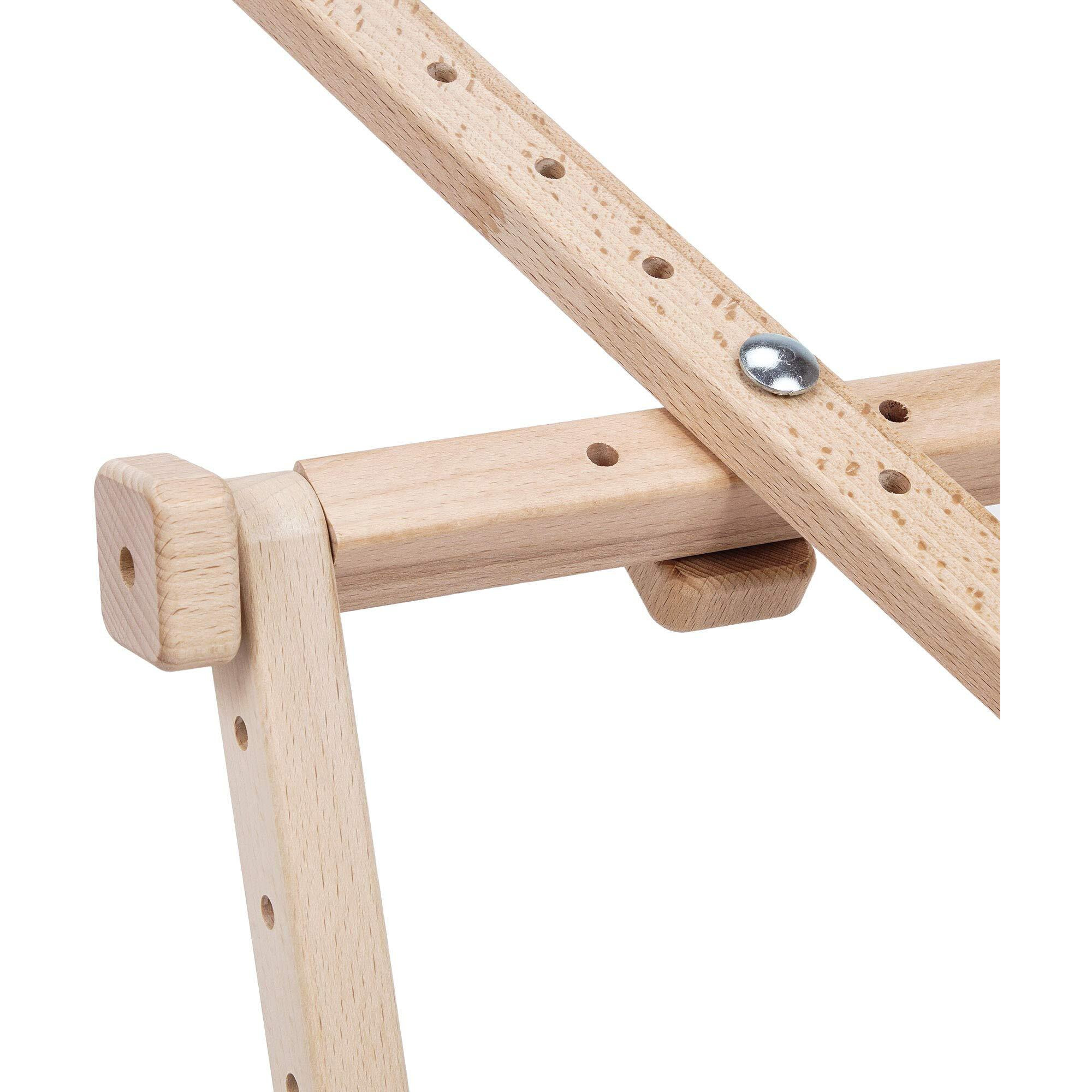 Needlework Table And Lap Hands-Free Stand Scroll Frame Or Hoop Holder Made Of Organic Beech Wood Tapestry Cross Stitch Embroidery Frame Holder