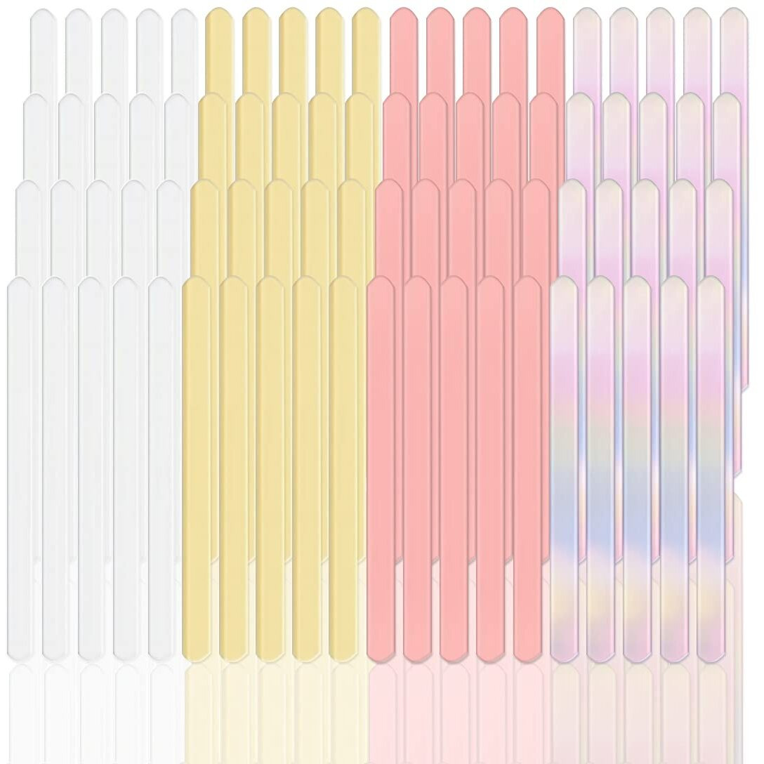 80 Pieces Reusable Acrylic Cakesicle Sticks Ice Cream Sticks Mirror Popsicles Sticks Mini Ice Cream Sticks Craft Cakesicle Mold Sticks For Diy Cakesicle Ice Cream Candy Festival Party(Mixed)