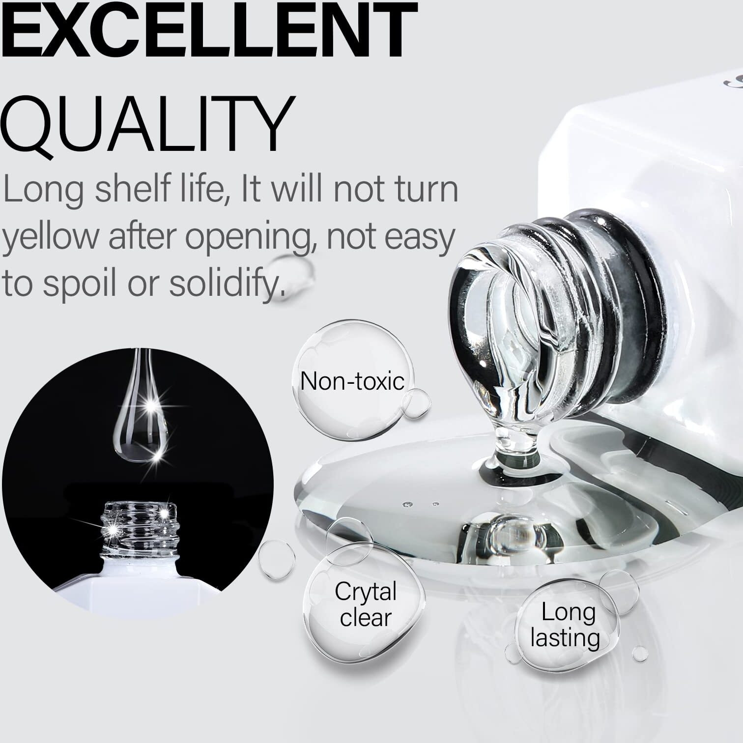 Aillsa Base And Top Coat Gel Nail Polish Set - Gel Top And Base Coat Nail Polish Soak Off Gel Polish Long Lasting Clear High Gloss Shine No Wipe Top Coat For Diy Nail Art At Home 2Pcs 0.51 Fl Oz