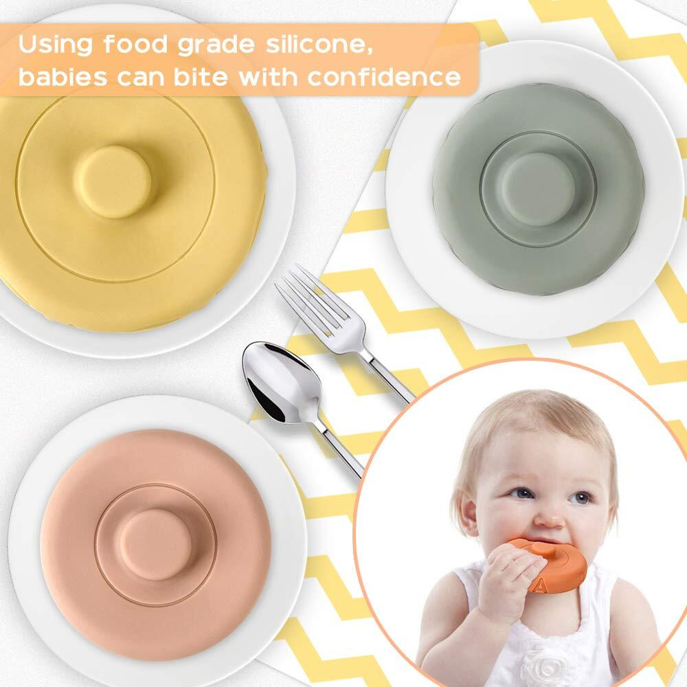 Bobxin Stacking & Nesting Rings Toy  Soft Circle Stacker  6 Pcs Building Stacker Teethers For Baby  Squeeze Play With Letter  Animal And Graphic  Toddler Learning Toys For 6 Month Old Boys Girls