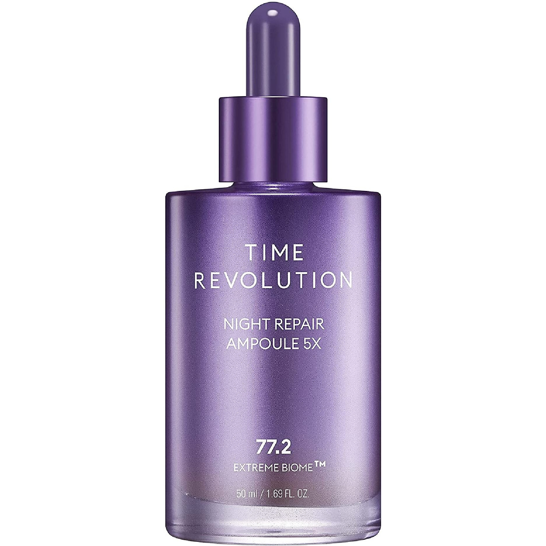 Missha Time Revolution Night Repair Face Serum Ampoule (5Th Gen) - Overnight Probiotic Skincare For Intensive Repair And Radiance  1.69 Fl Oz