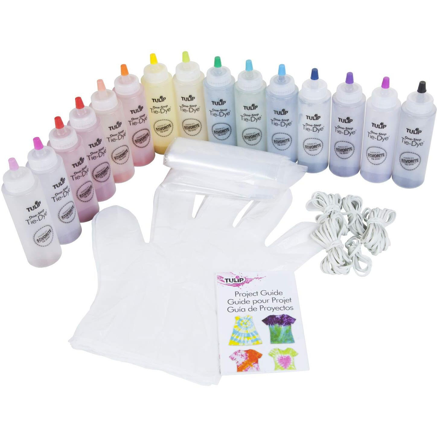 Tulip One-Step Tie-Dye Kit 15-Color Party Kit  Standard  Rainbow