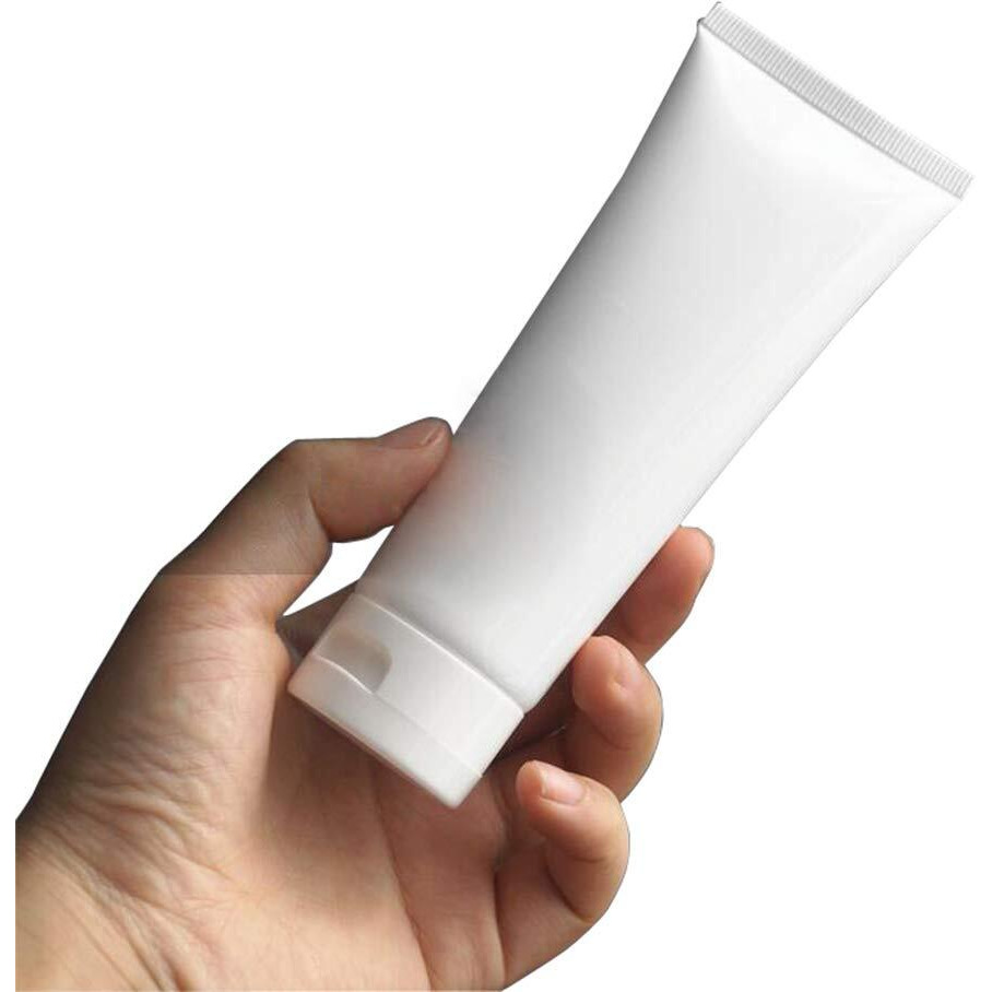 Upstore 20Pcs White Plastic Refill Cosmetic Soft Tubes Leakproof Makeup Travel Packing Vials Bottles With Flip Cover Sample Storage Containers Dispenser For Shampoo Toiletries (30Ml/1Oz)