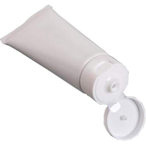 Upstore 20Pcs White Plastic Refill Cosmetic Soft Tubes Leakproof Makeup Travel Packing Vials Bottles With Flip Cover Sample Storage Containers Dispenser For Shampoo Toiletries (30Ml/1Oz)
