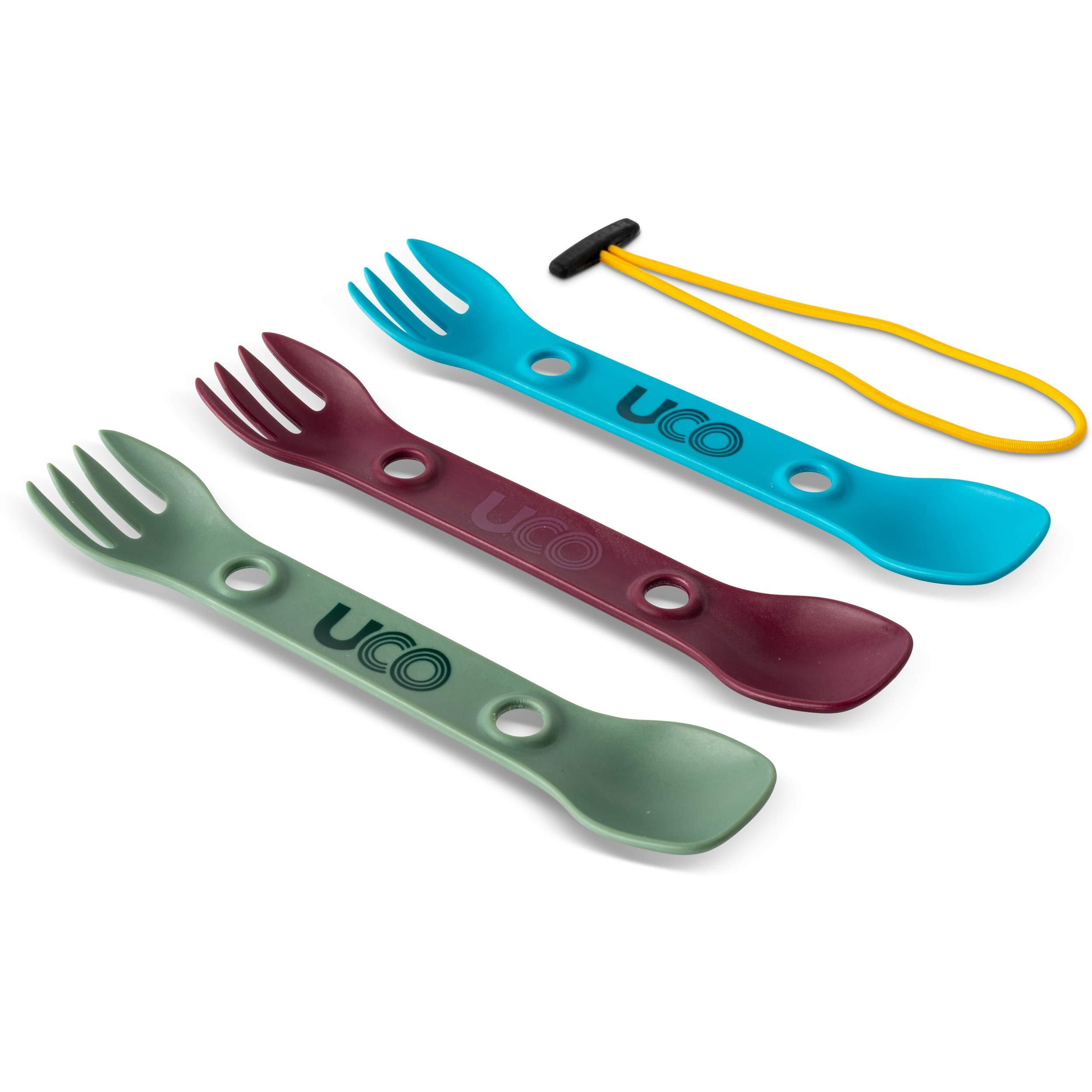 Uco Mini Spork Camping Combo Spoon-Fork Utensil For Kids  3 Pack