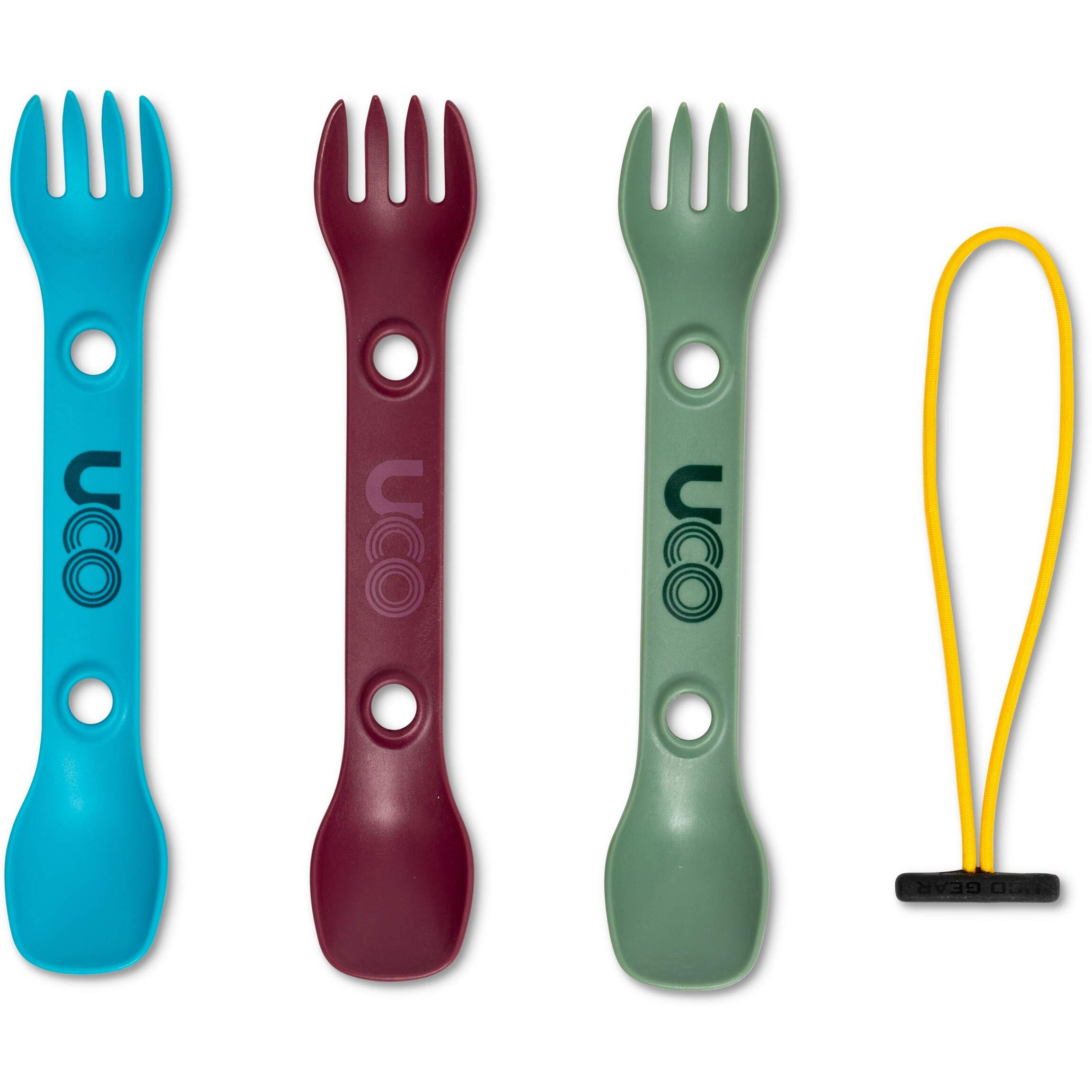 Uco Mini Spork Camping Combo Spoon-Fork Utensil For Kids  3 Pack