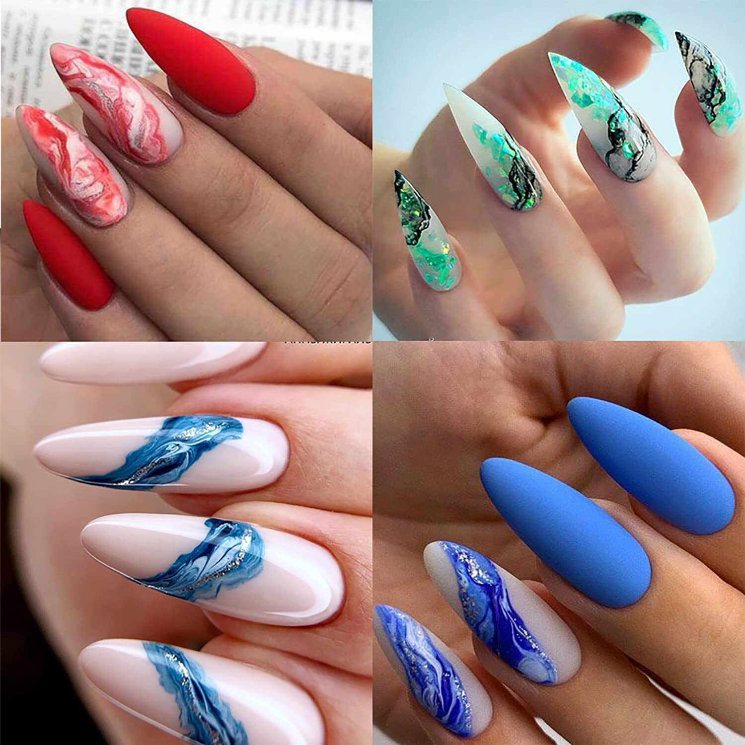 3 Pcs Nail Stamping Plates French Marble Striped Nail Art Stamping Template Marbling Stainless Steel Nail Design Stencil Tools