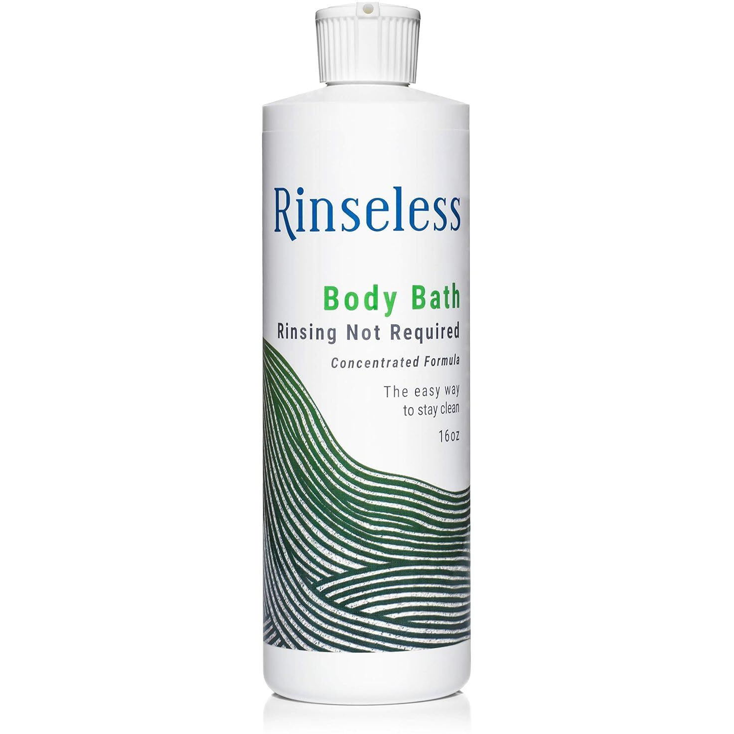 Rinseless Refreshing Rinse Free Body Wash For Elderly 16 Oz | Soothing Aloe Scent No Water Rinse Body Bath | Concentrated Waterless Soap Formula Makes 16 Sponge Baths For Adults  Bedridden  Recovery