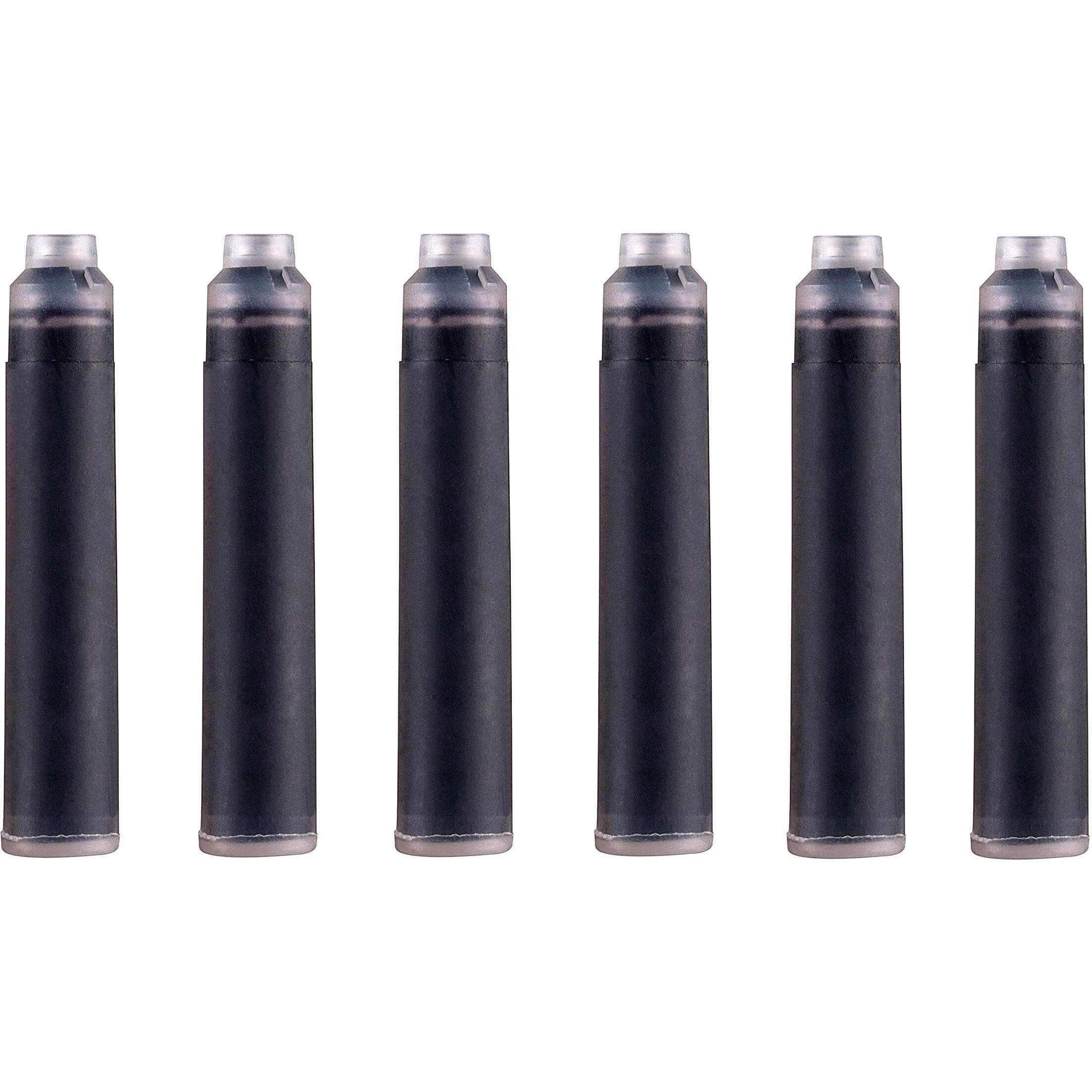 Platignum Fountain Pen Cartridge Black [6 Pack] 50520 Ink Cartridge
