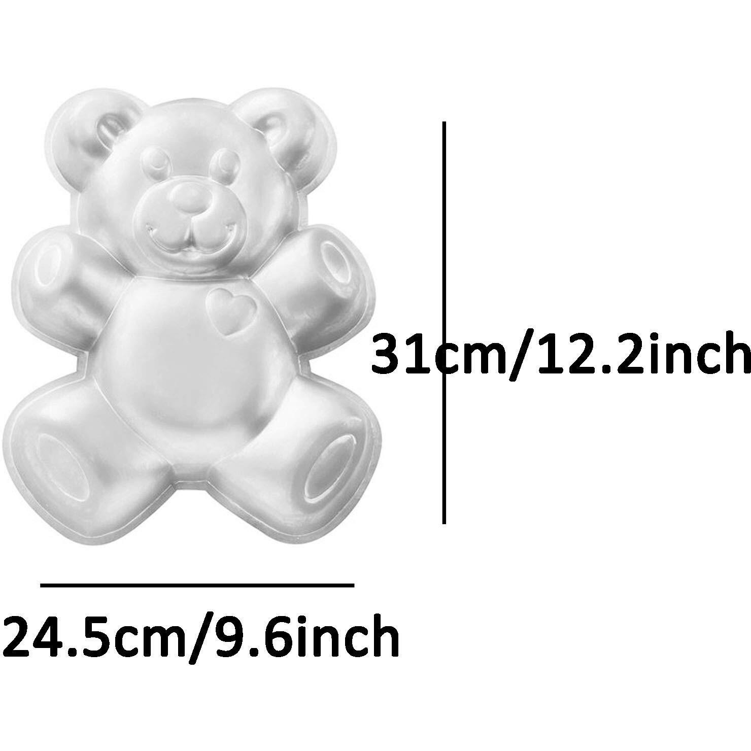Zdywy 12 Inch Teddy Bear Shaped Aluminum 3D Baking Mould Cake Mold Tin Birthday Cake Pan - Teddy Bear