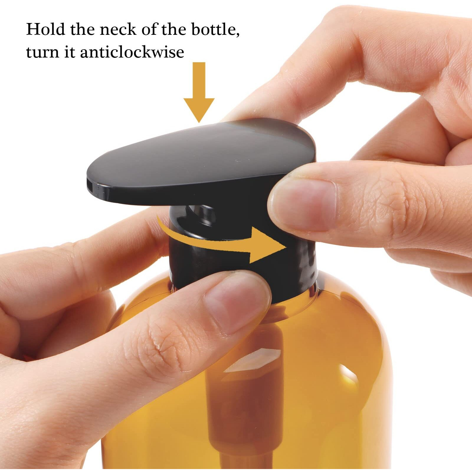 Yeeco Brown Shampoo And Conditioner Dispenser  Shampoo Dispenser 10Oz/300Ml  Shampoo And Conditioner Bottles 3 Packs  Shampoo Bottles Refillable For Bathroom  Kitchen  Hotel