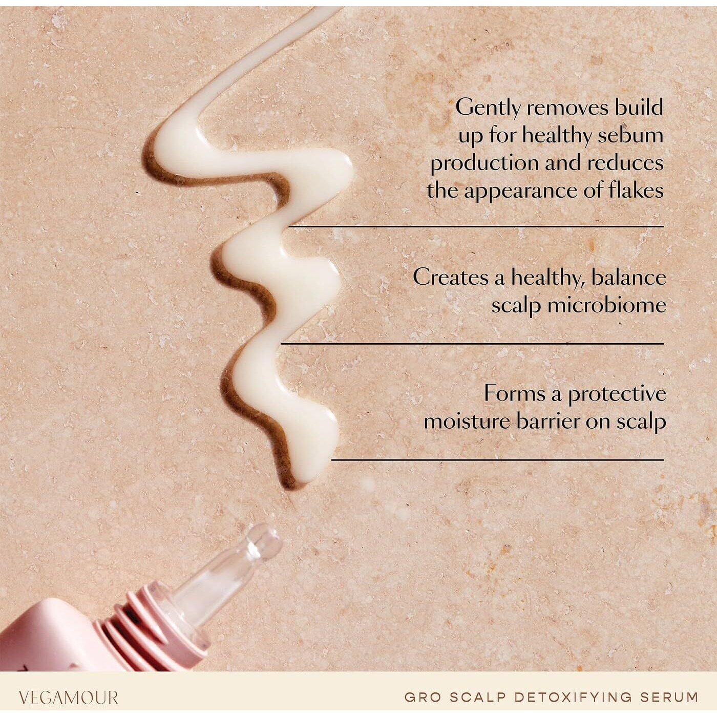 Vegamour Gro Scalp Detoxifying Serum  Scalp Serum With Zinc Pca Removes Buildup & Soothes Scalp  Natural Citrus Scent  2 Fl. Oz.