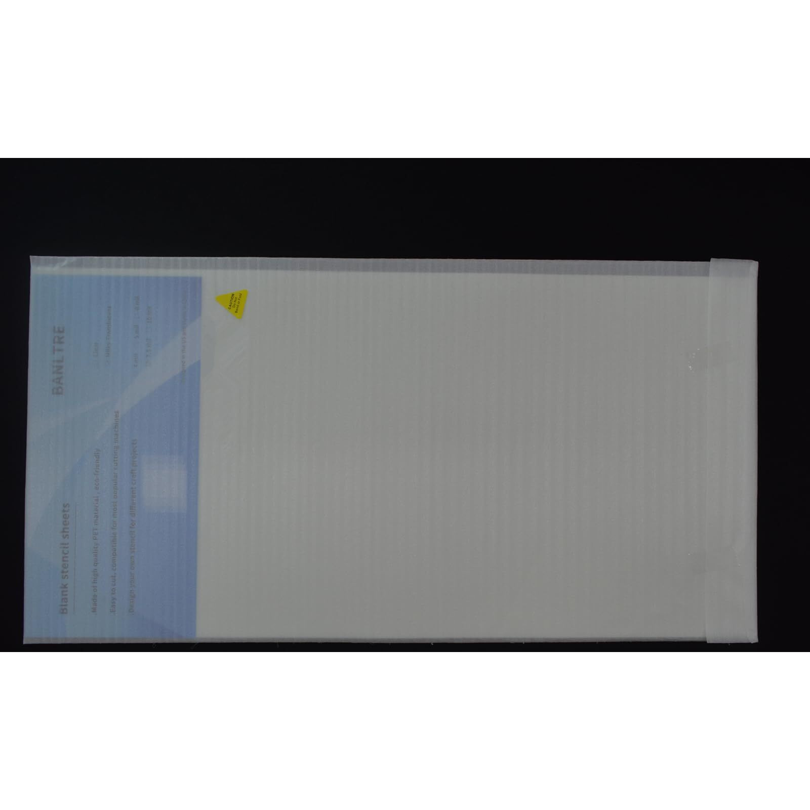 Banltre 12 X 24"" Flat Packaging Mylar Sheet Milky Translucent Pet Blank Stencil Making Sheet For Cricut  Silhouette  Cut Tool Template Material -Thick .01""/10 Mil  8 Sheets (Flat Packaging)